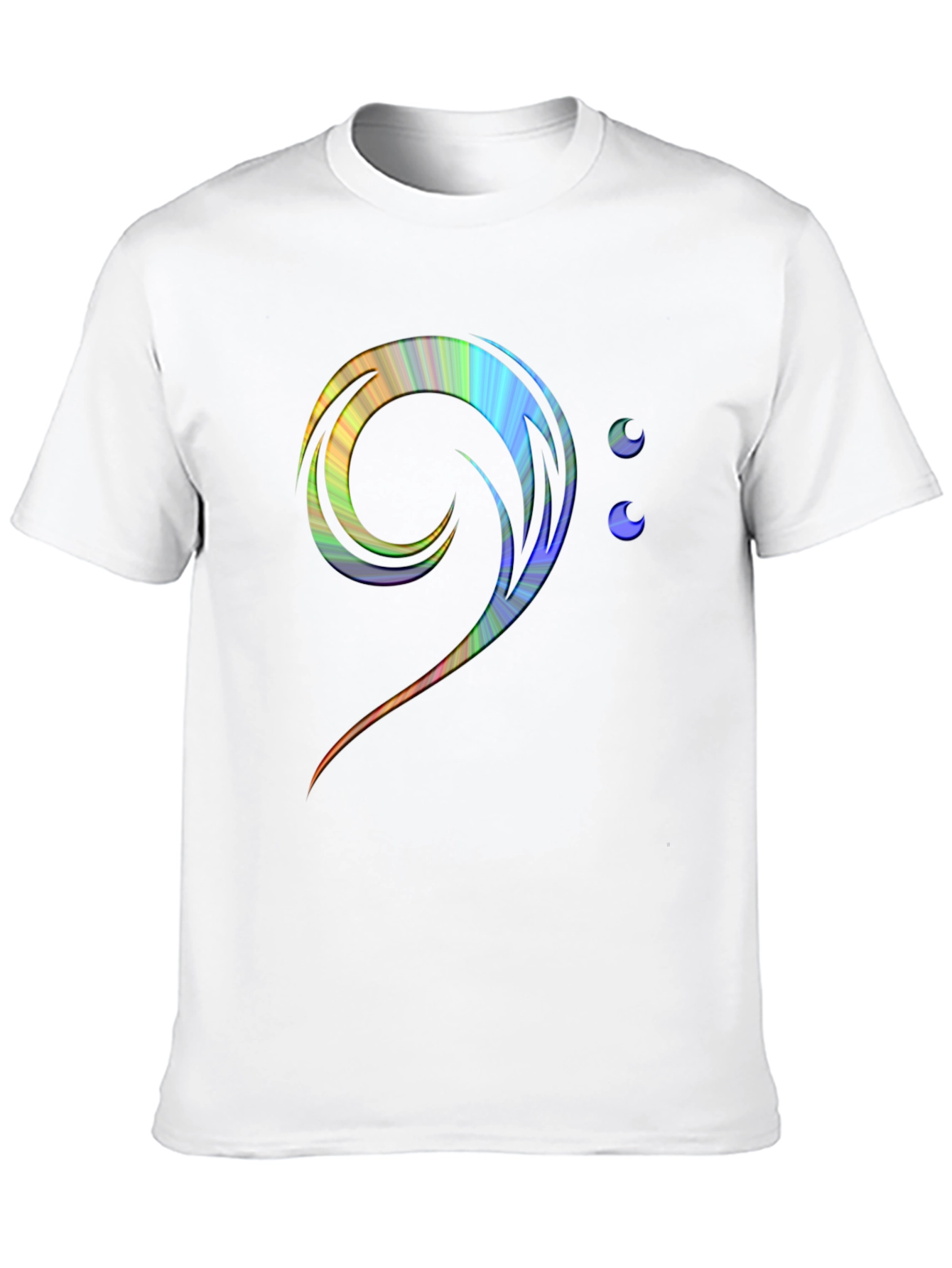 Bass Clef Rainbow T-Shirt - Music Lover Tee