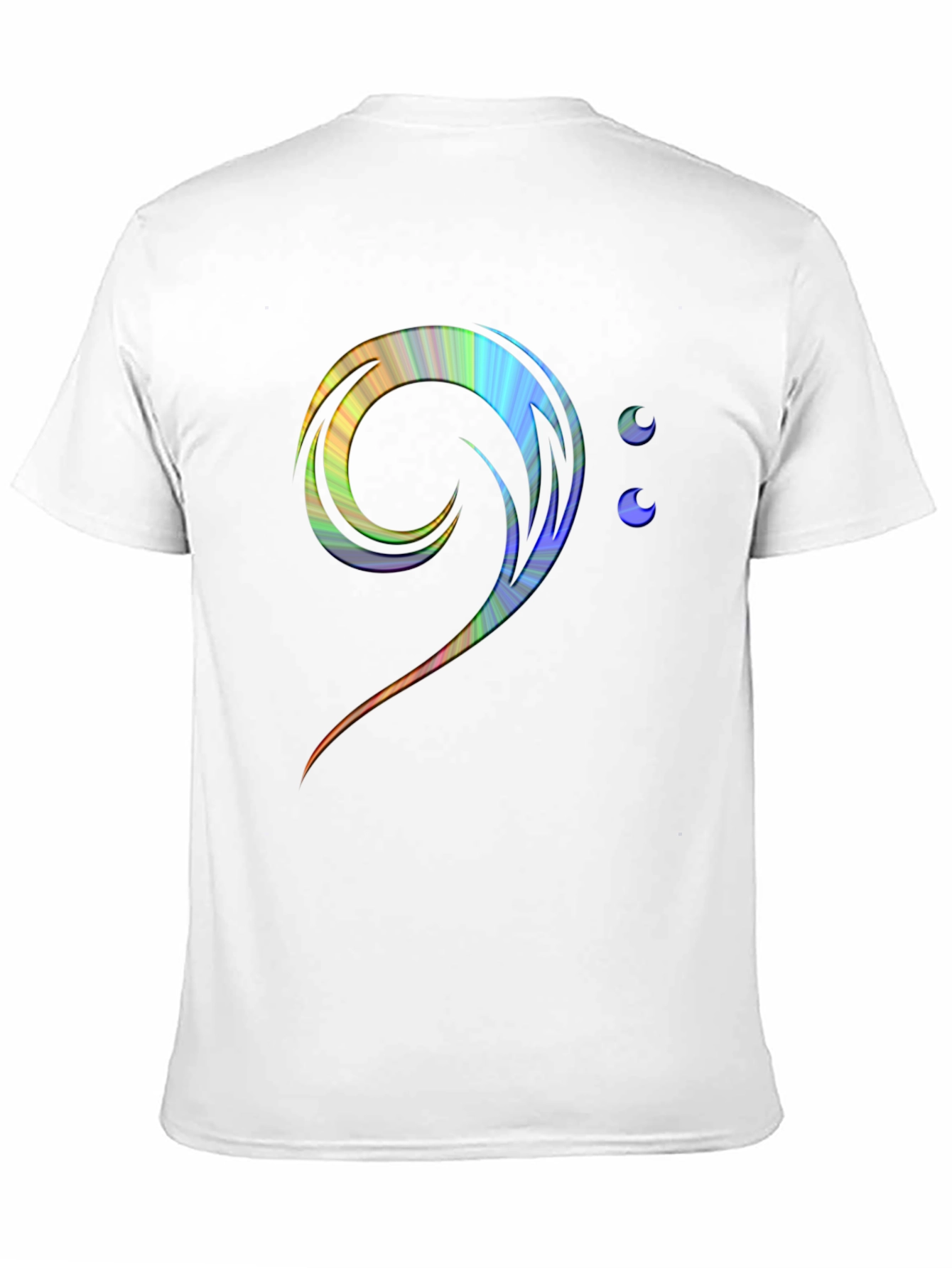 Bass Clef Rainbow T-Shirt - Music Lover Tee