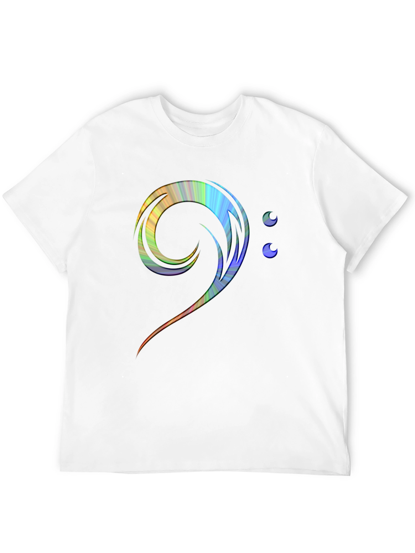 Bass Clef Rainbow T-Shirt - Music Lover Tee