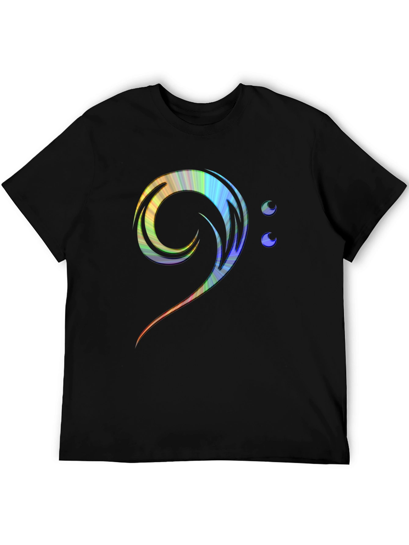 Bass Clef Rainbow T-Shirt - Music Lover Tee
