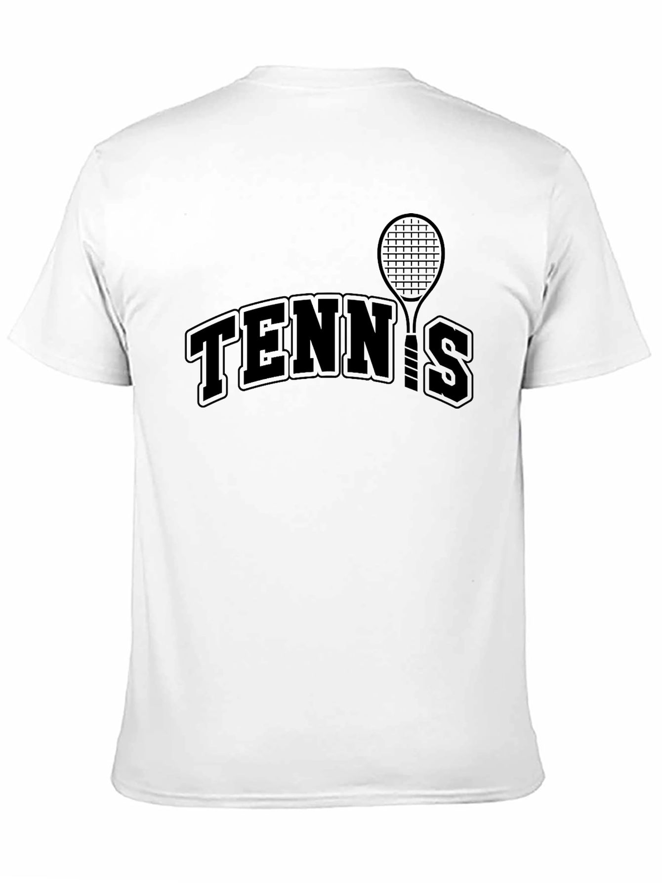 Tennis Graphic Black T-Shirt
