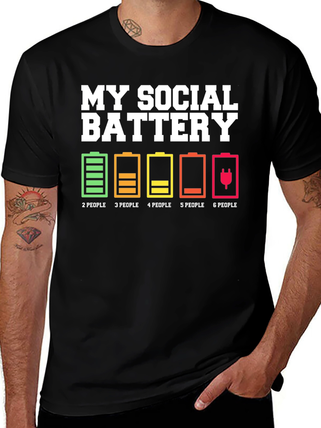 My Social Battery T-Shirt - Introvert Humor Tee