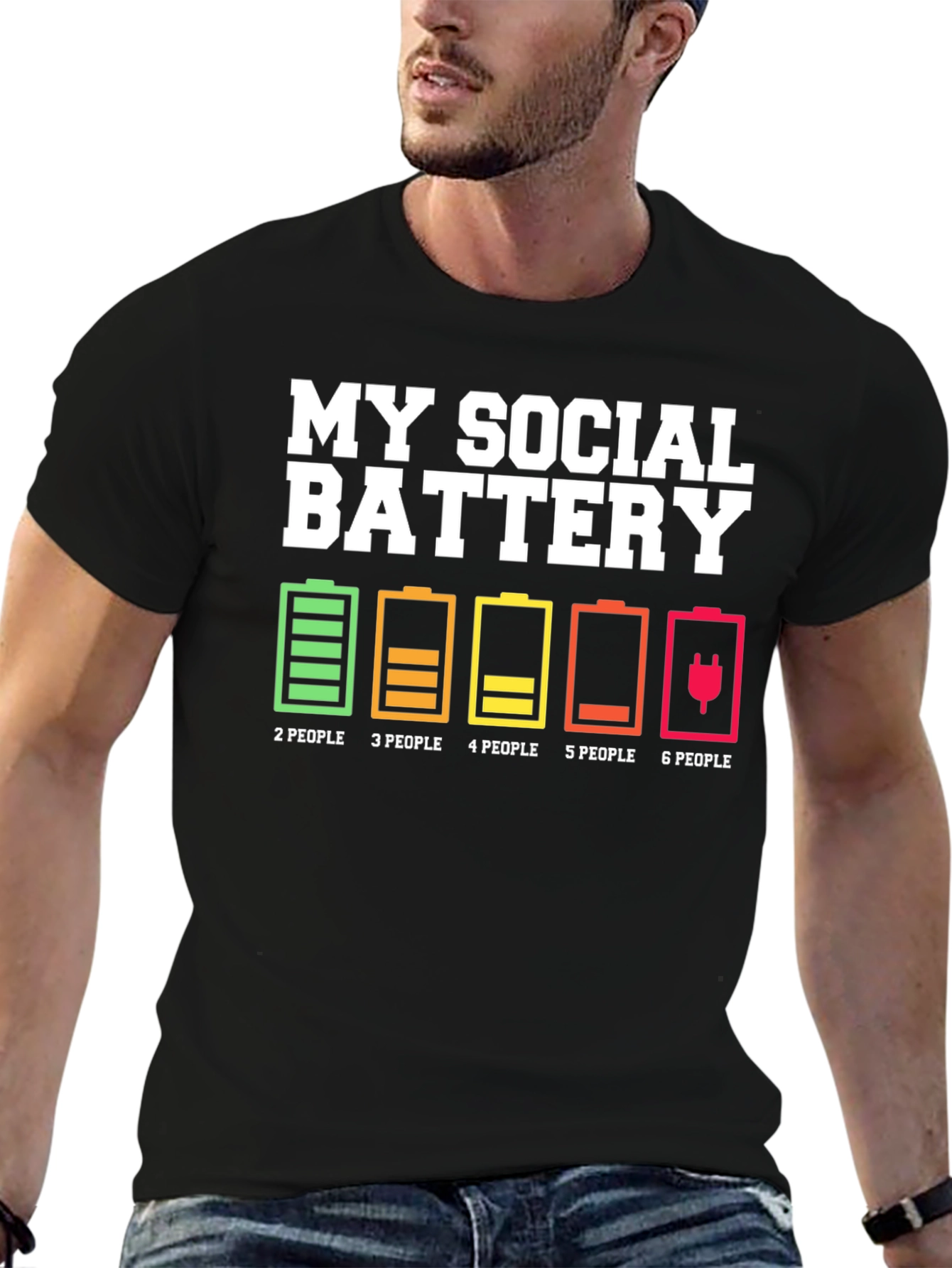 My Social Battery T-Shirt - Introvert Humor Tee