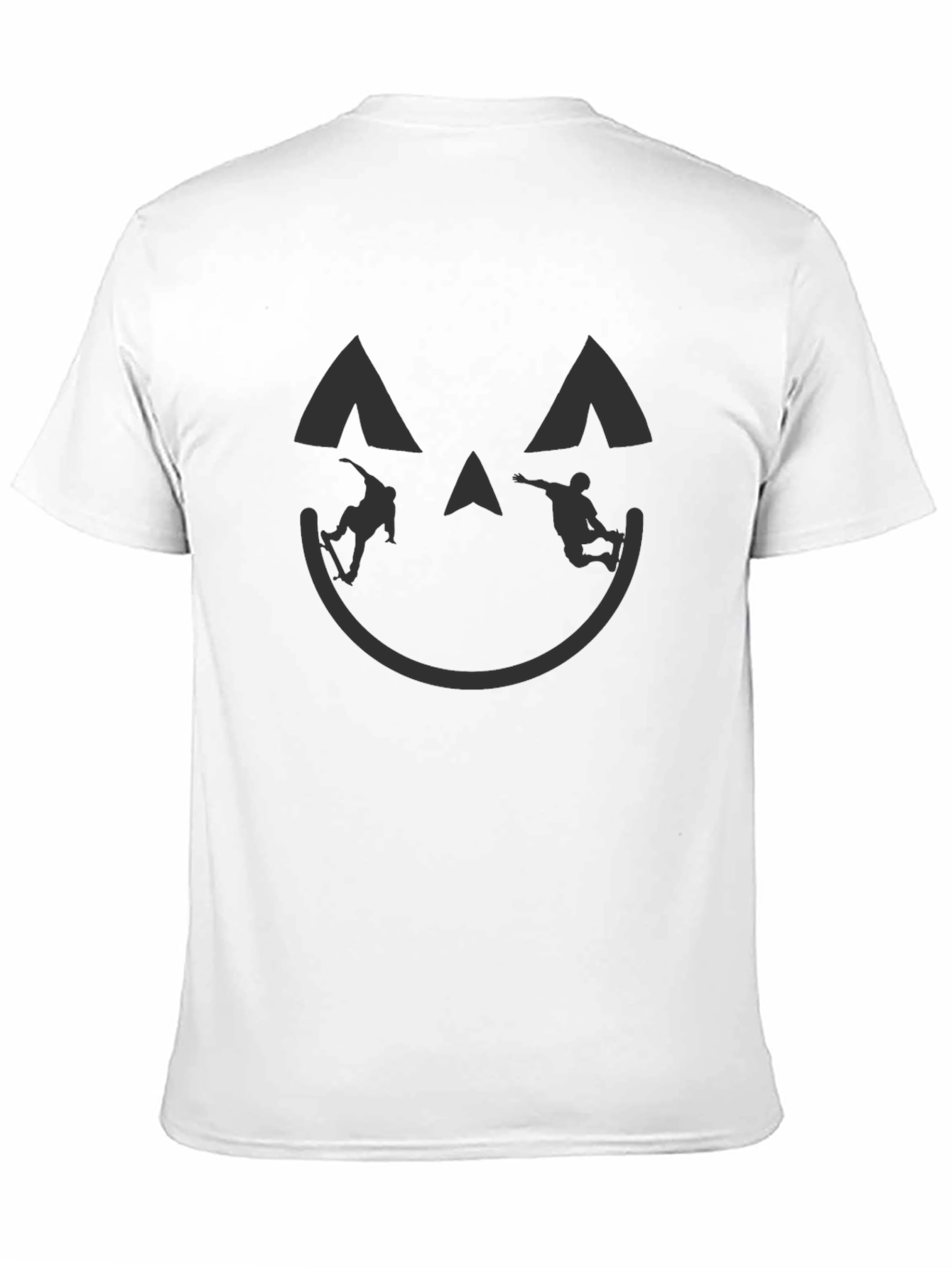 Skateboarding Pumpkin Halloween T-Shirt
