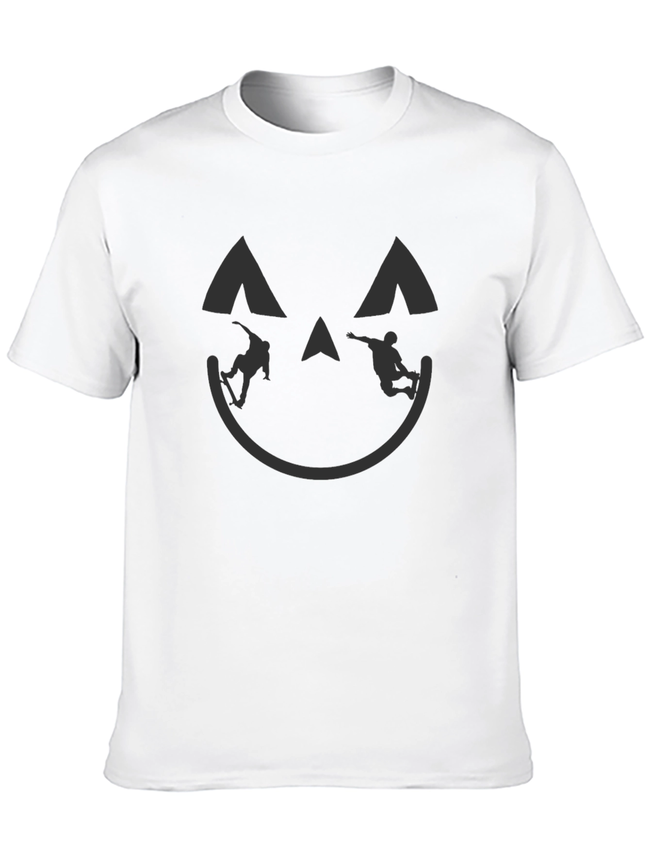 Skateboarding Pumpkin Halloween T-Shirt