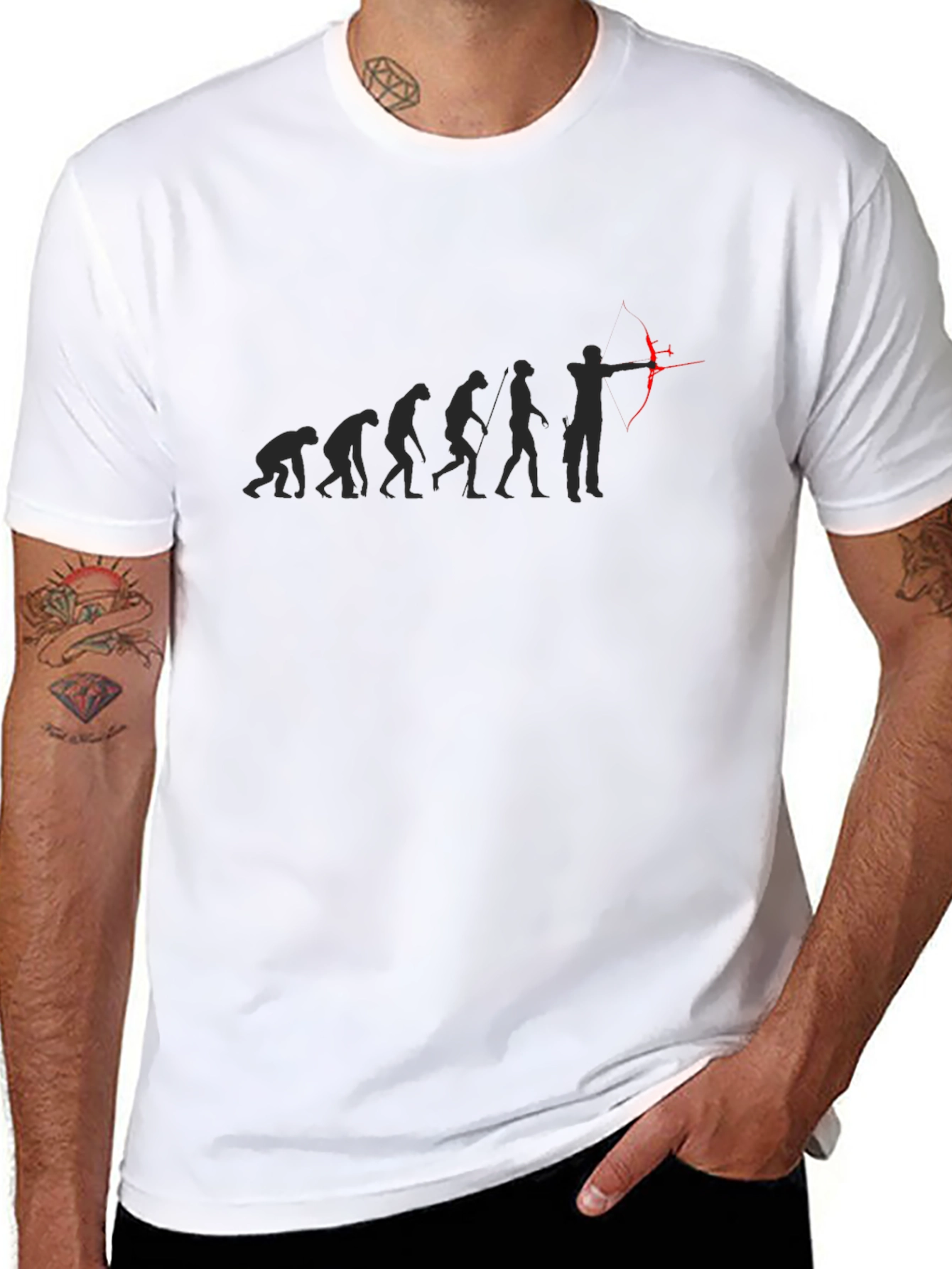Archer Evolution Graphic Tee - Black Cotton Blend