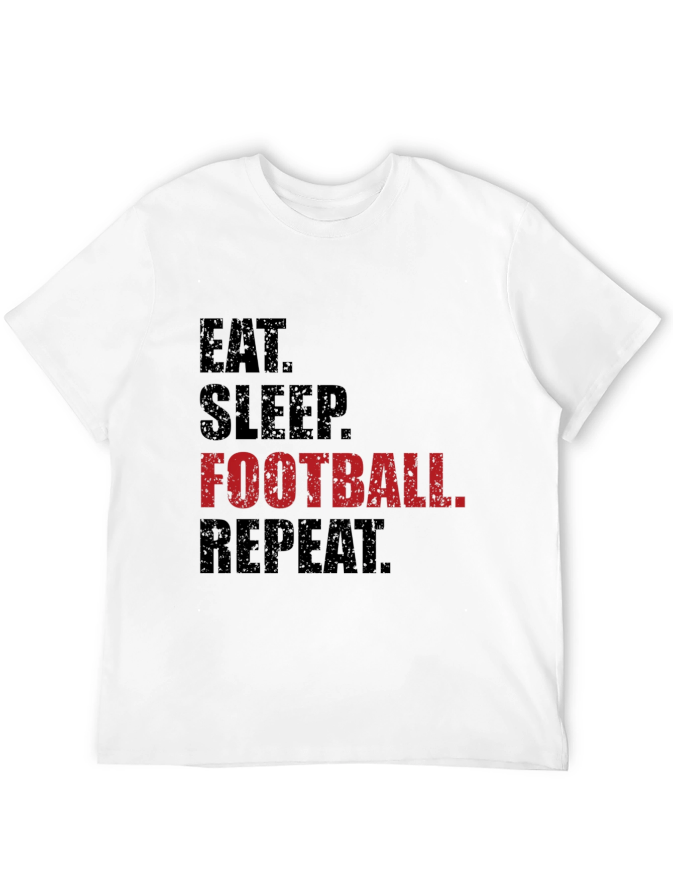 Eat Sleep Football Repeat Graphic Tee