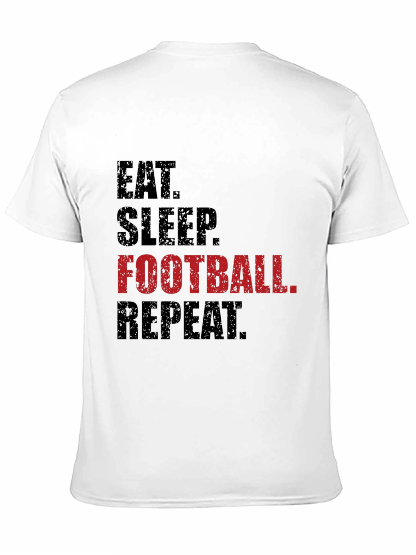 Eat Sleep Football Repeat Graphic Tee