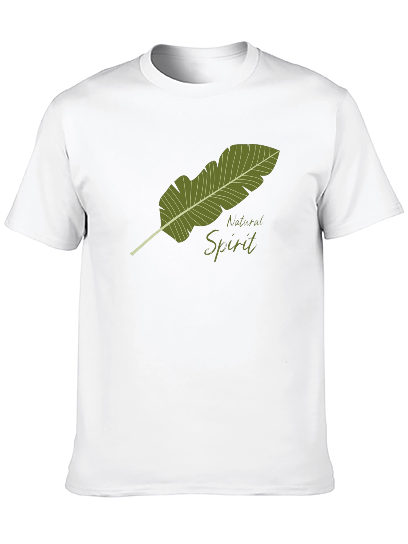 Natural Spirit Graphic Tee - Soft Black Cotton