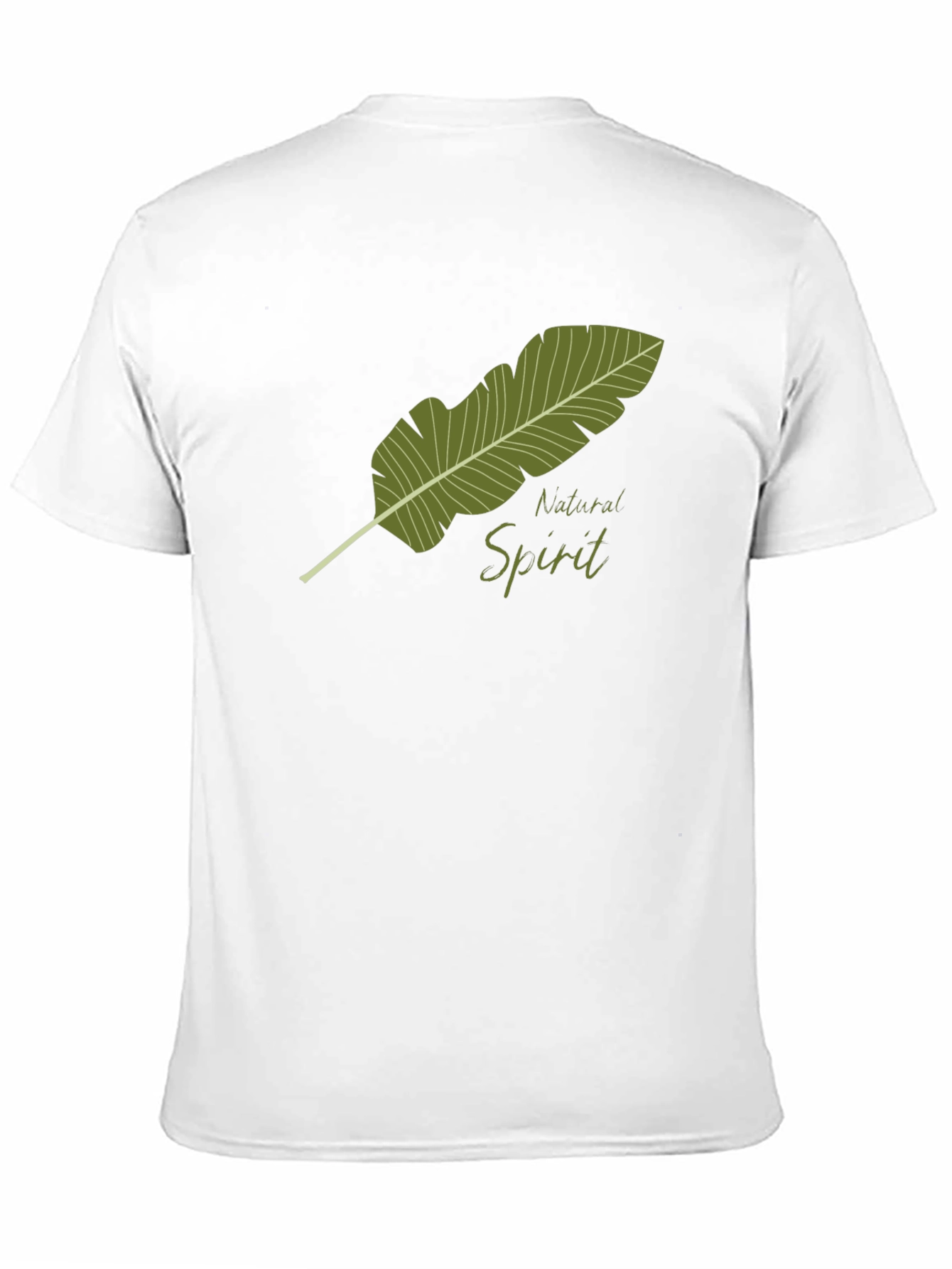 Natural Spirit Graphic Tee - Soft Black Cotton
