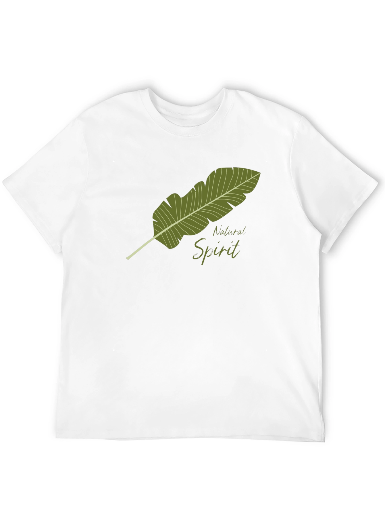 Natural Spirit Graphic Tee - Soft Black Cotton