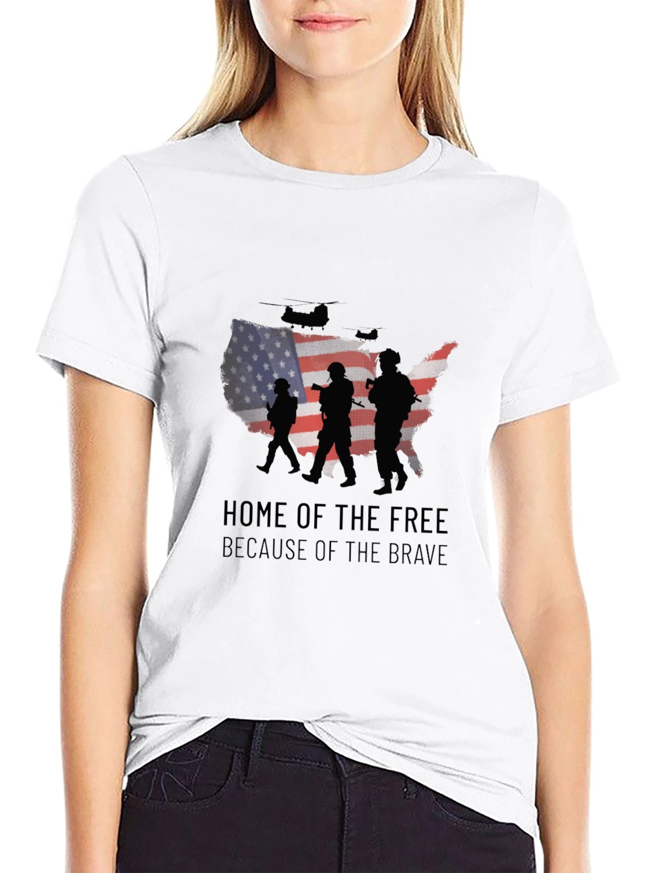 Home of the Free Patriotic Graphic Tee