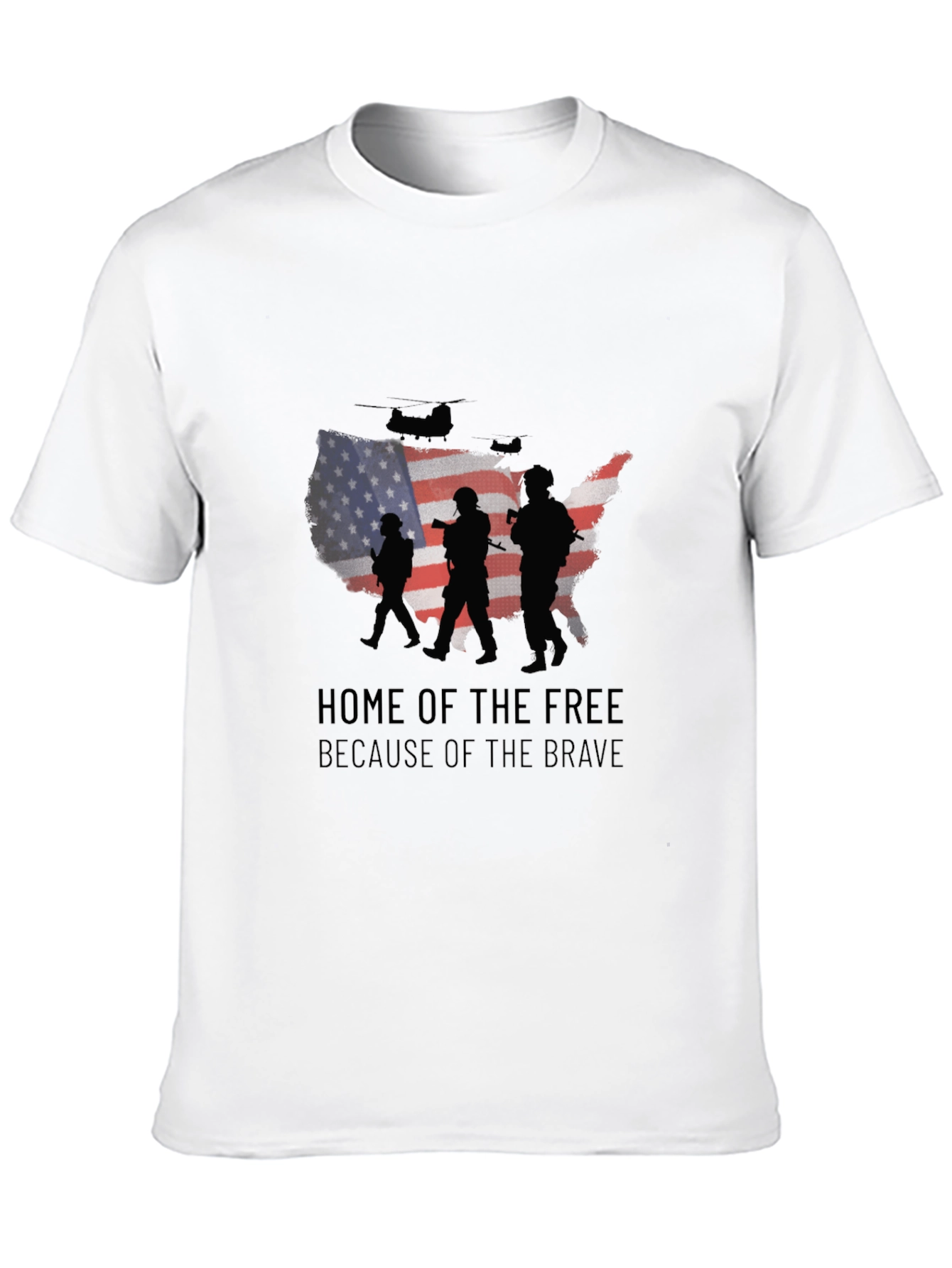 Home of the Free Patriotic Graphic Tee