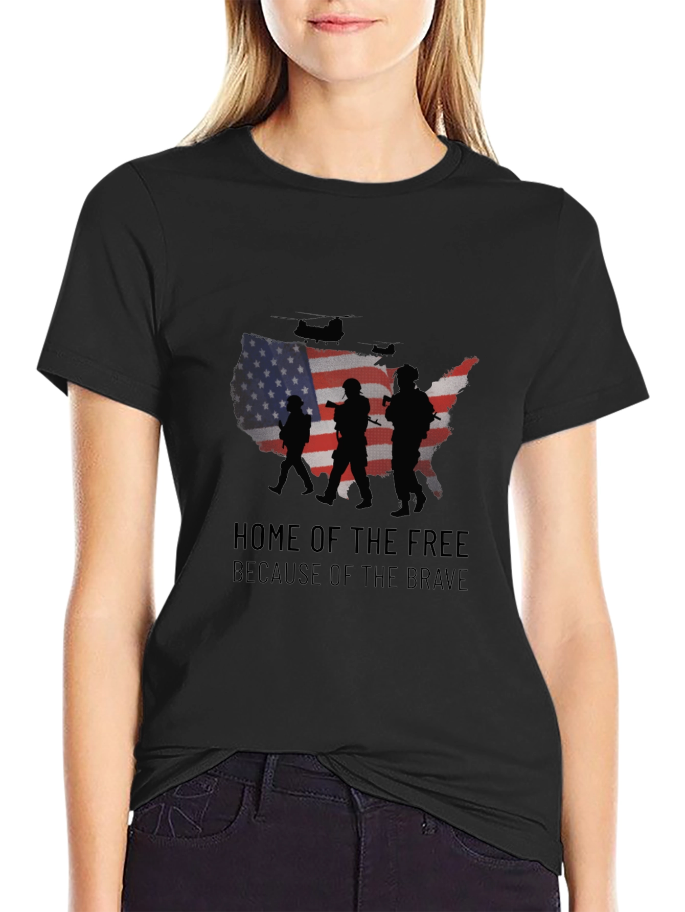 Home of the Free Patriotic Graphic Tee