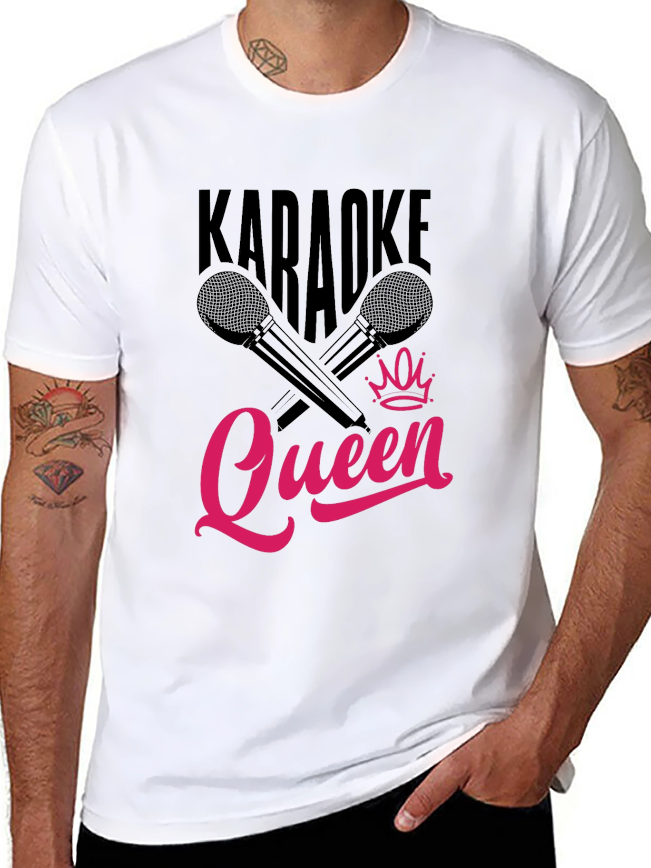Karaoke Queen Graphic Tee - Black T-Shirt