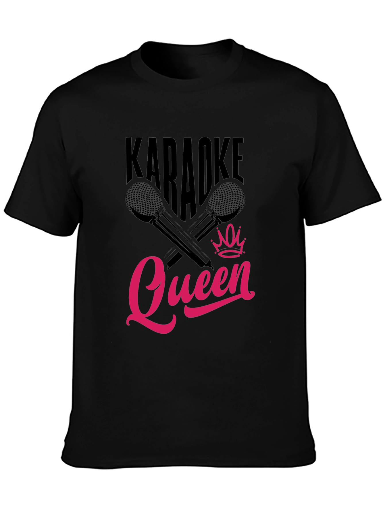 Karaoke Queen Graphic Tee - Black T-Shirt