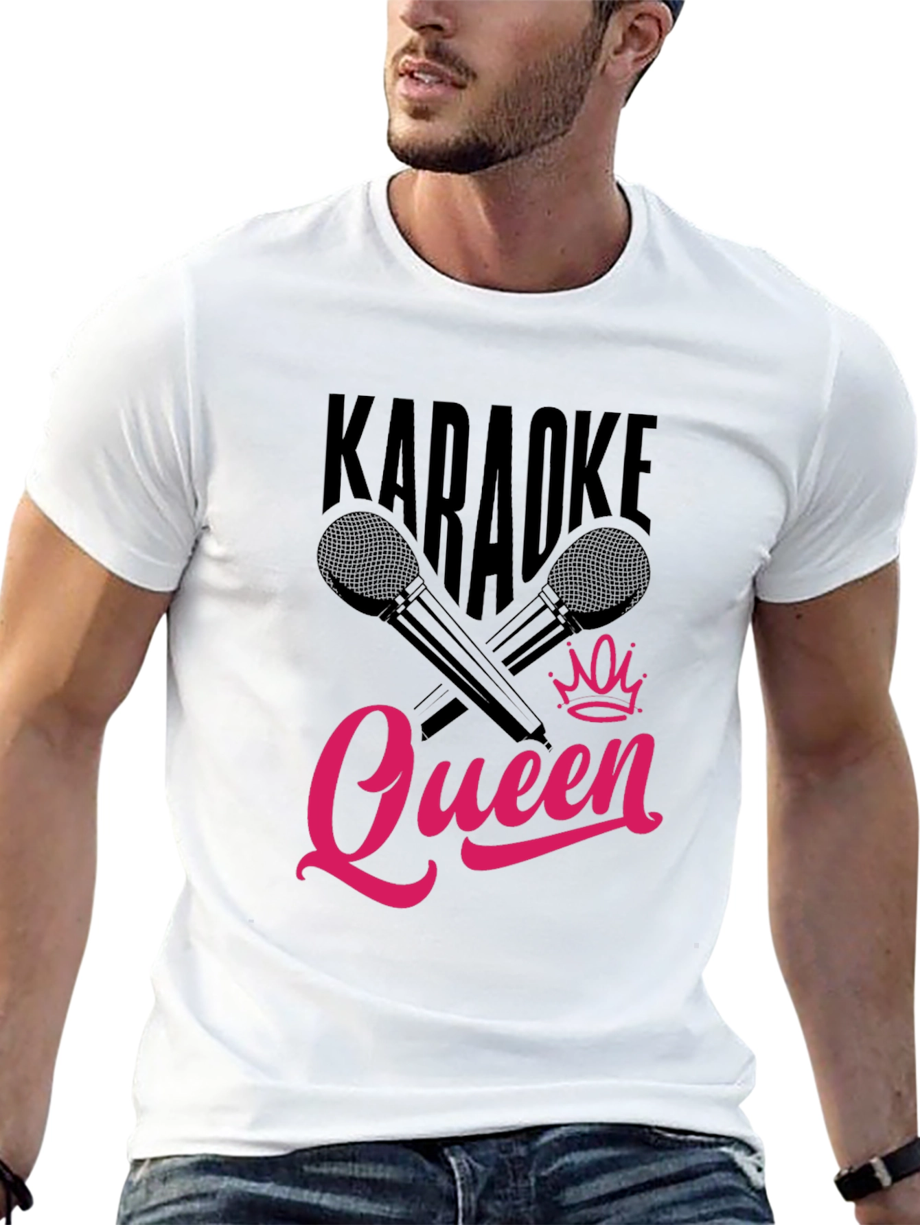 Karaoke Queen Graphic Tee - Black T-Shirt