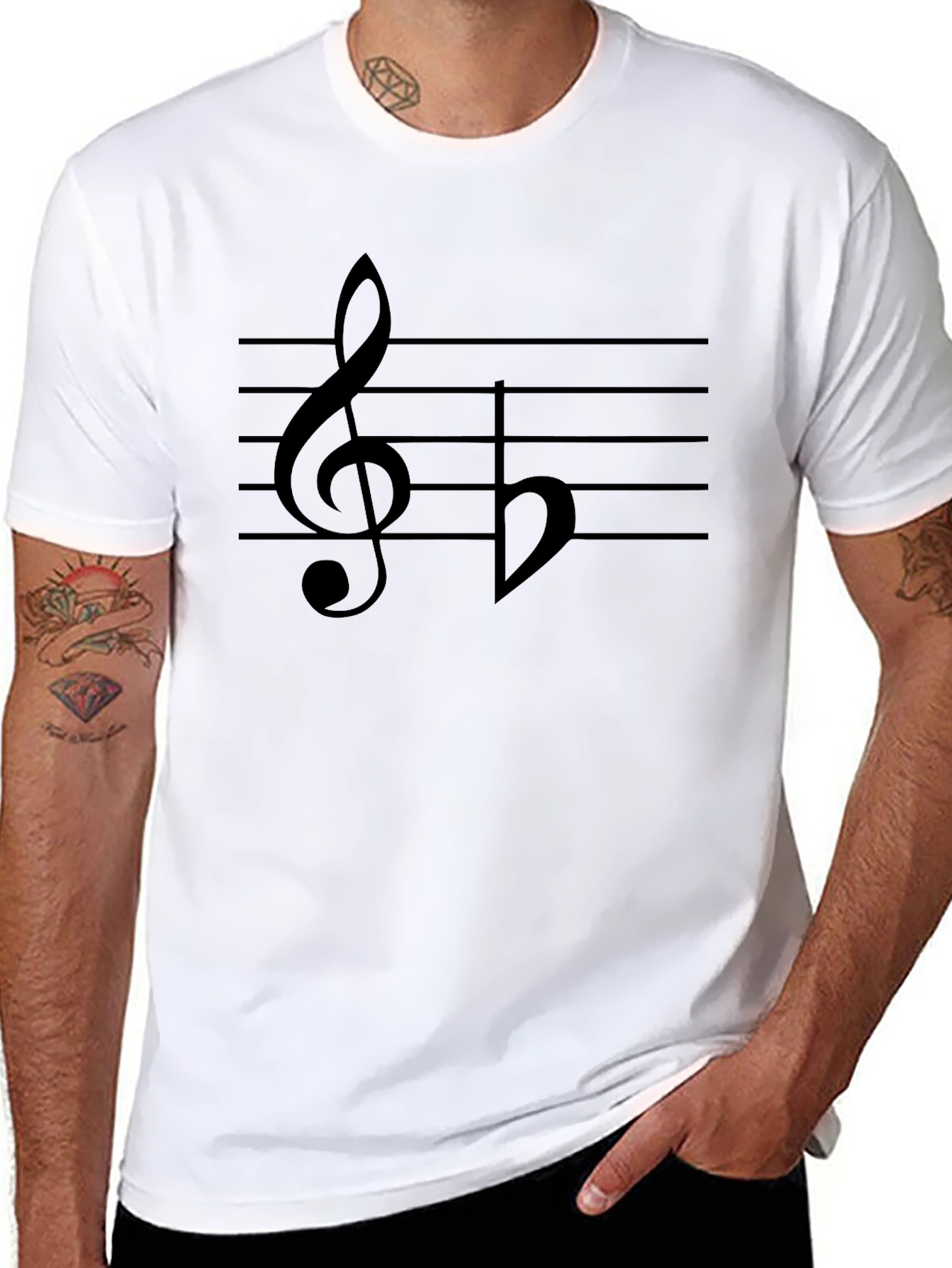 Musical Note Graphic T-Shirt