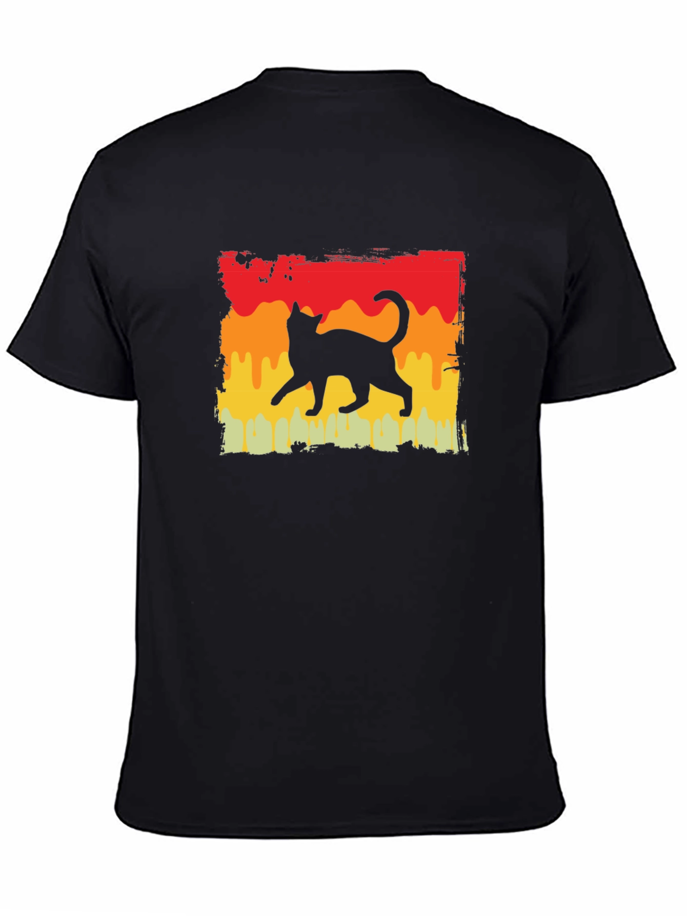 Retro Cat Silhouette T-Shirt