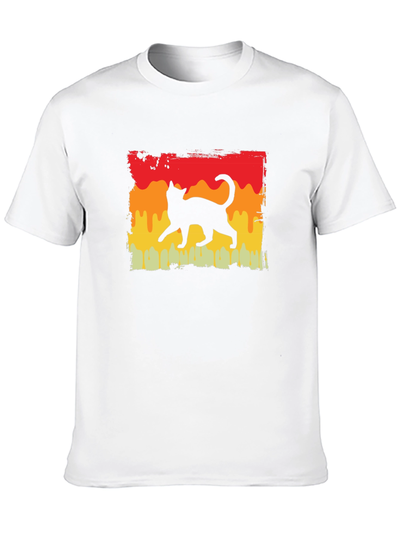 Retro Cat Silhouette T-Shirt
