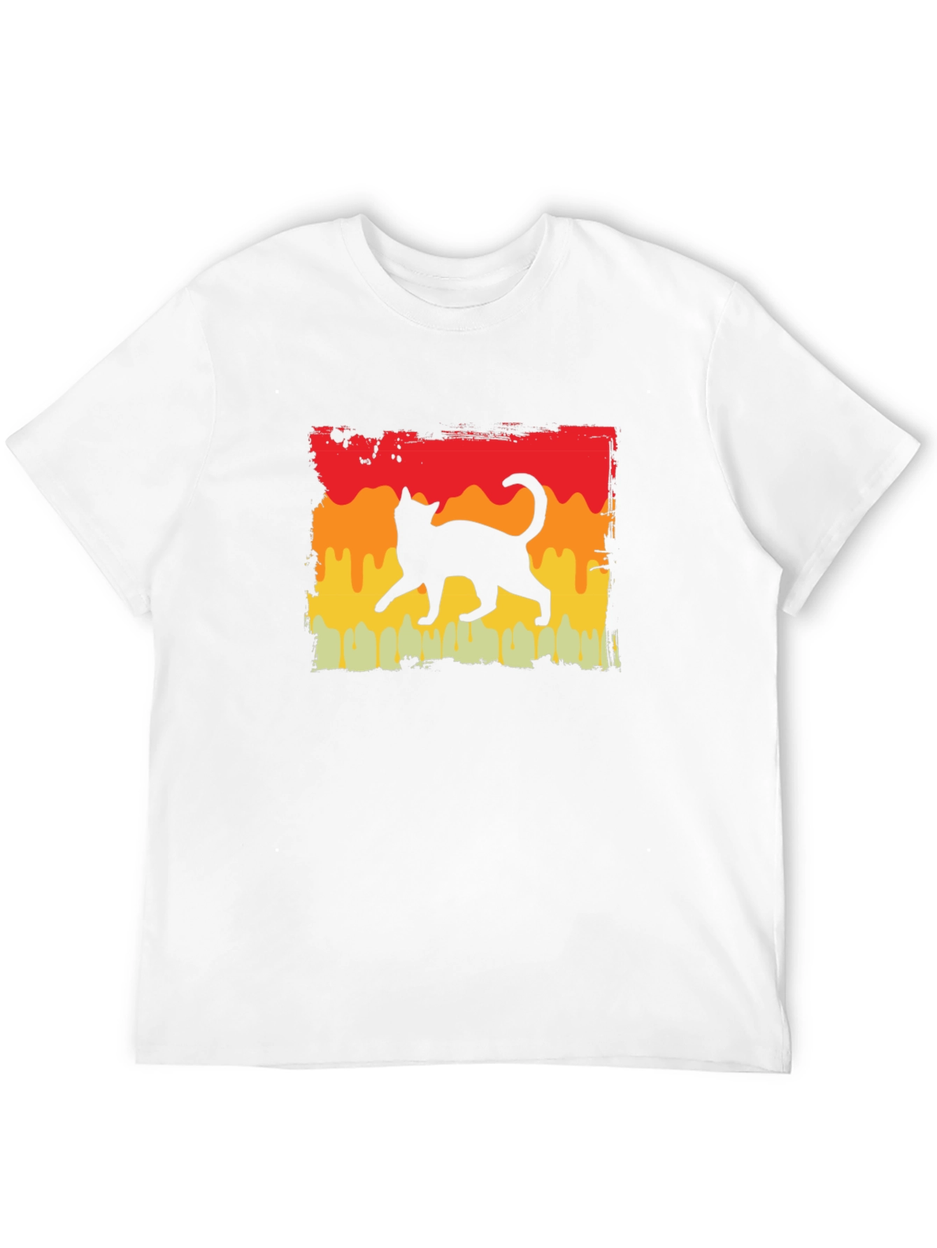Retro Cat Silhouette T-Shirt
