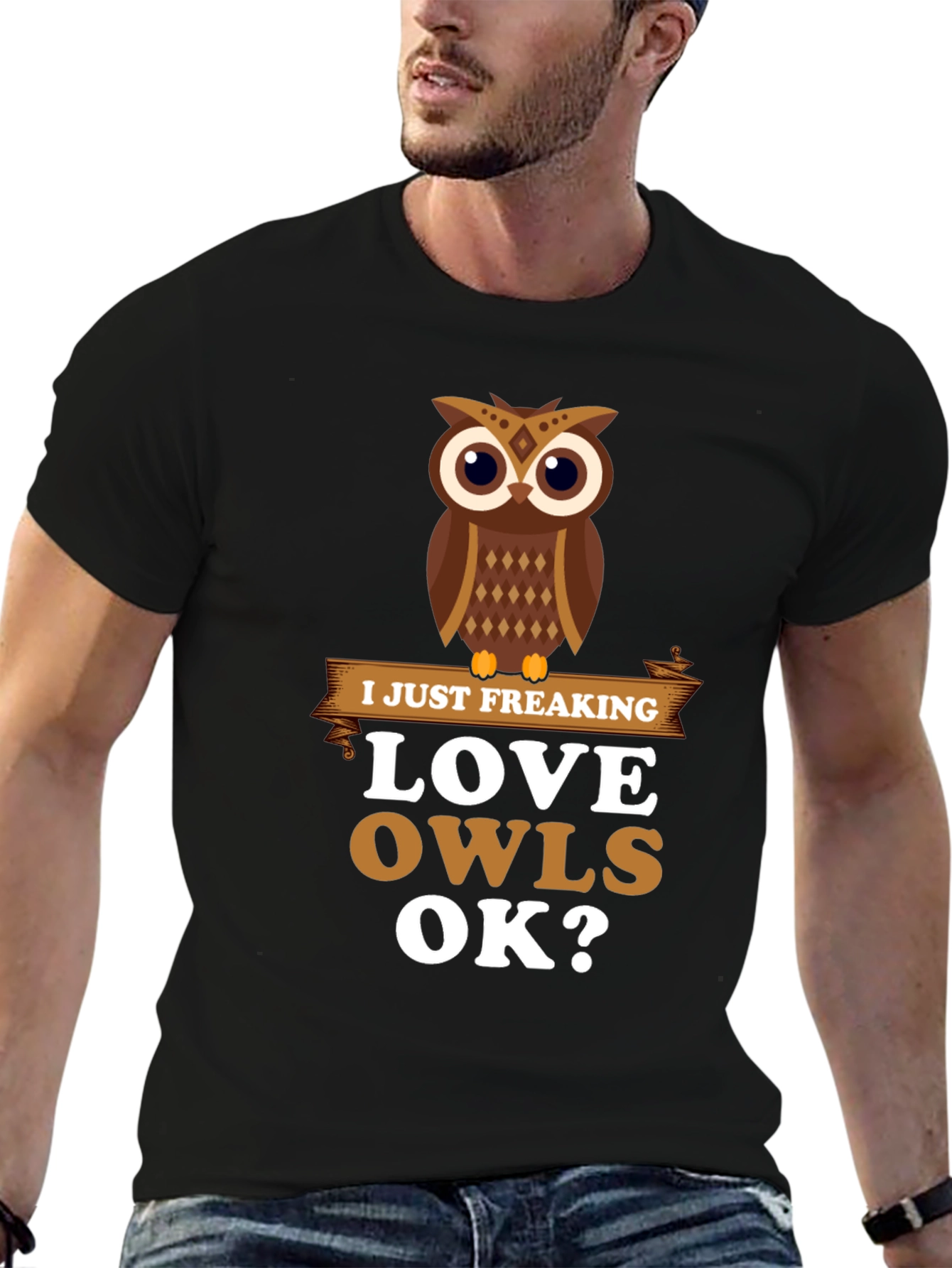 I Just Freaking Love Owls Graphic T-Shirt