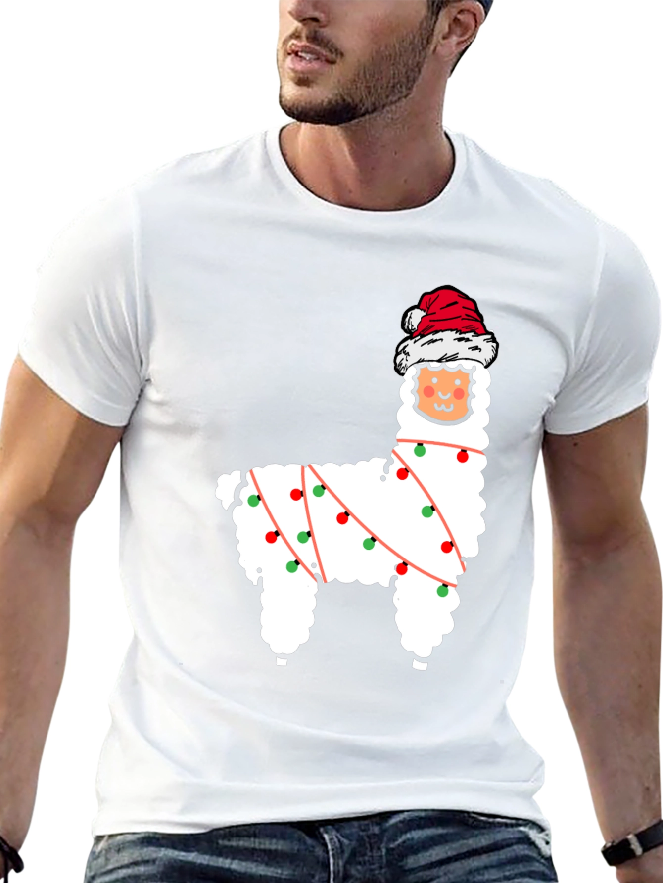 Festive Llama Christmas T-Shirt