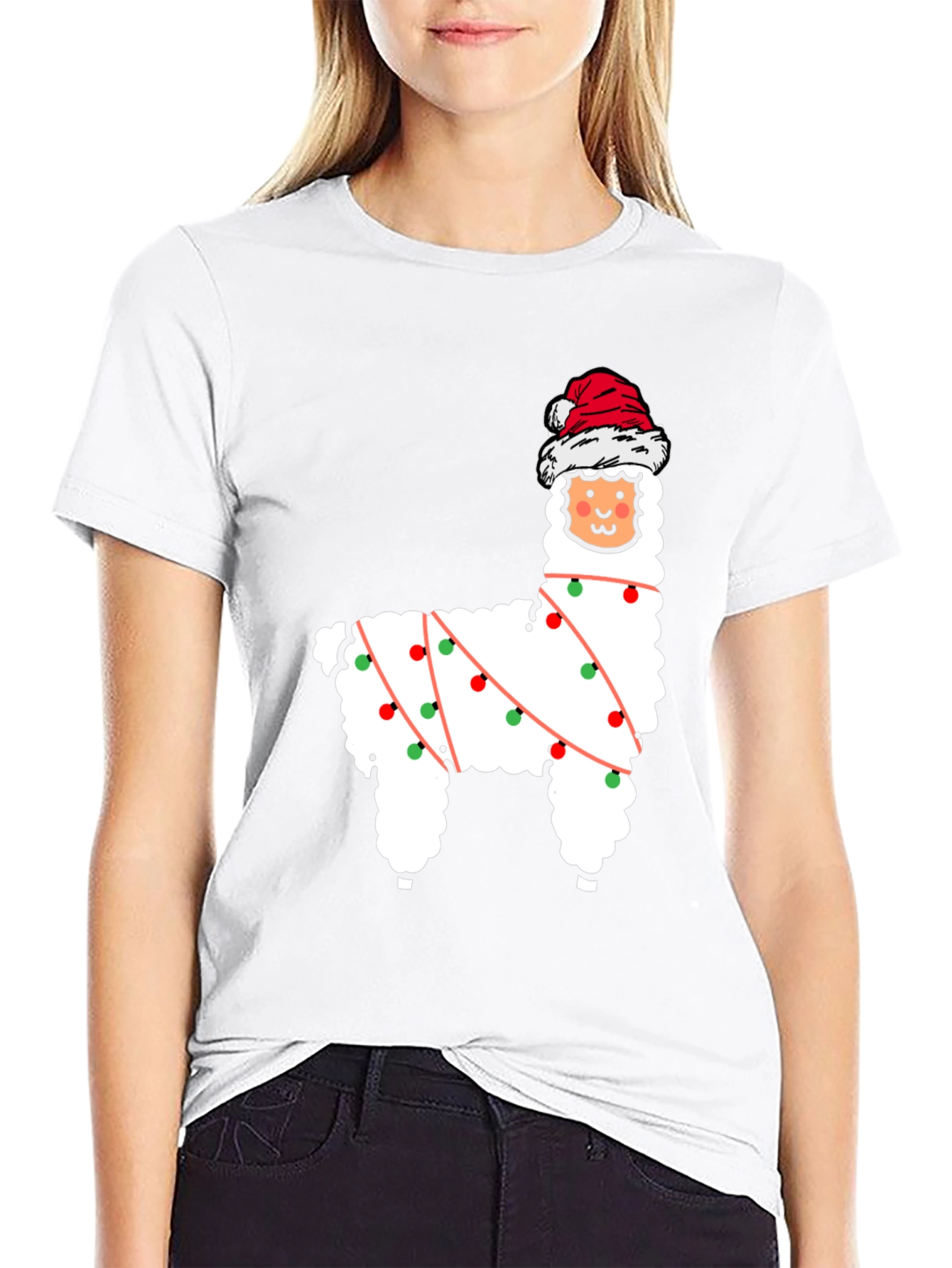 Festive Llama Christmas T-Shirt