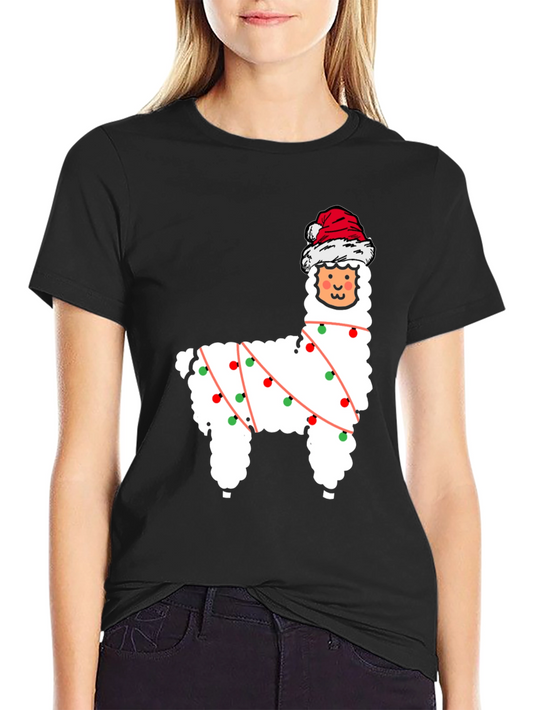 Festive Llama Christmas T-Shirt