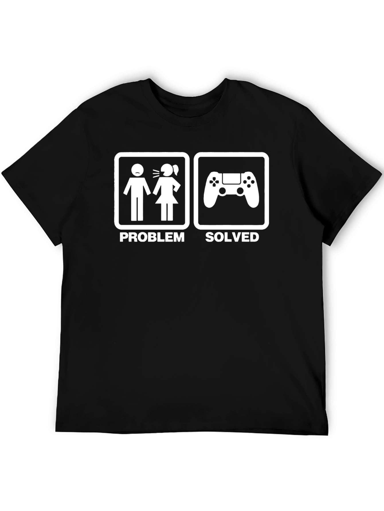 Gamer Solved Graphic Tee - Black