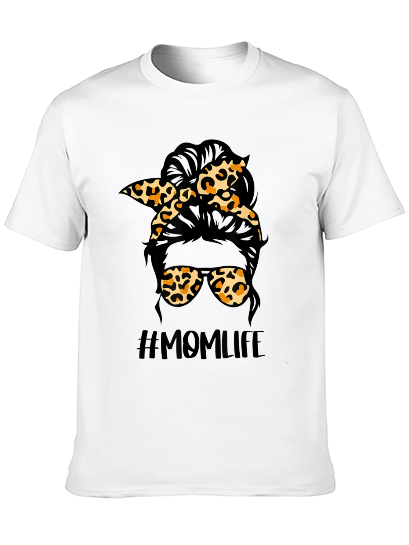 Mom Life Leopard Print T-Shirt