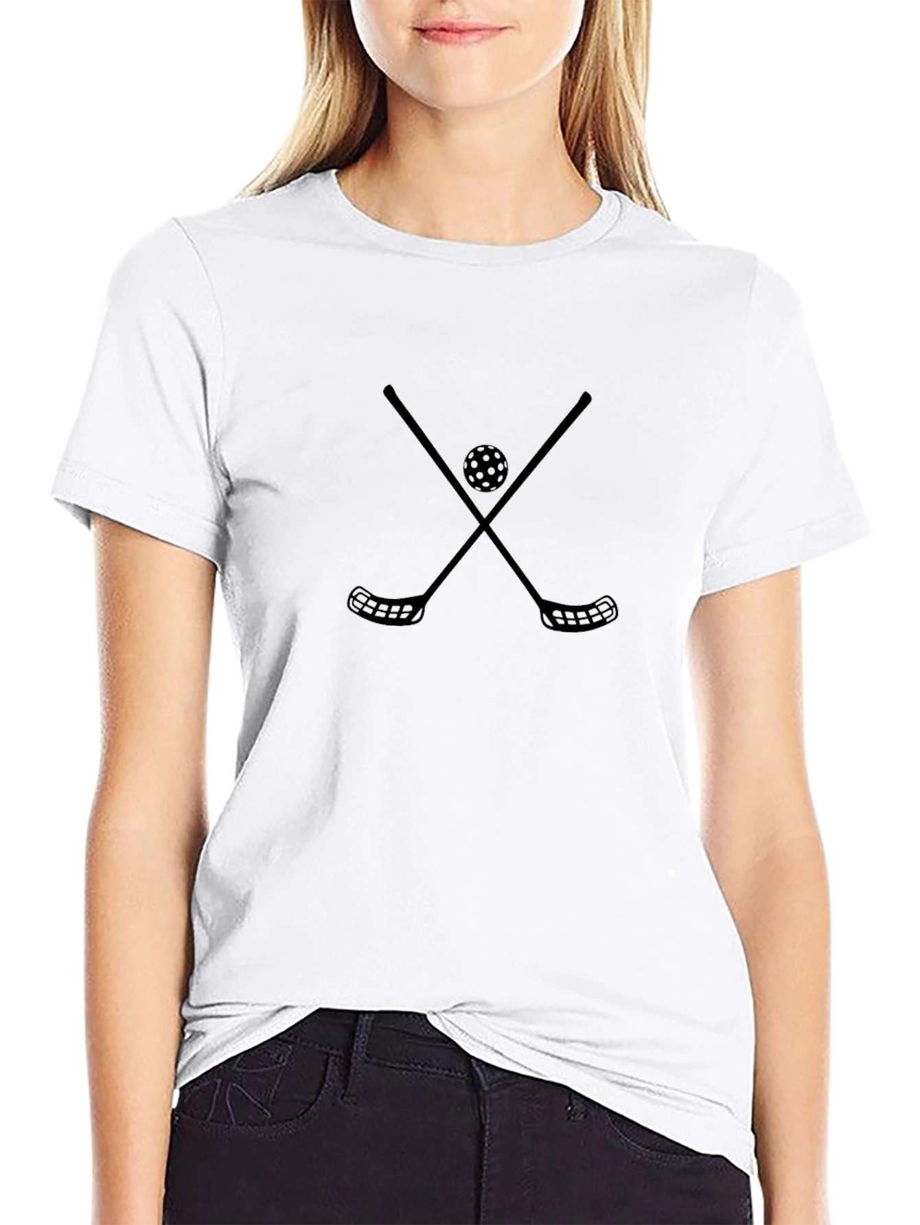 Floorball Sticks T-Shirt - Unisex Casual Tee