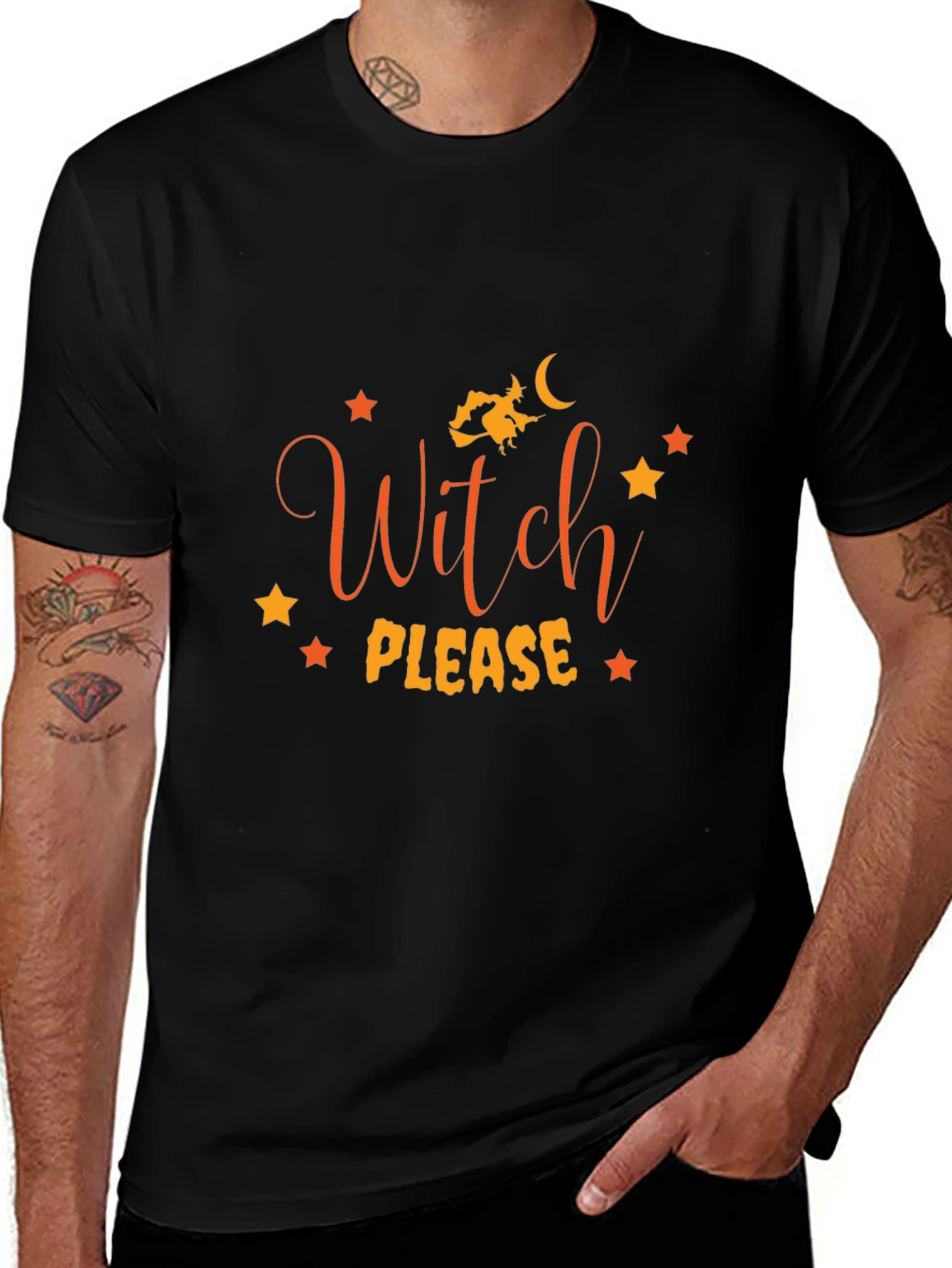 Witch Please Halloween Graphic Tee