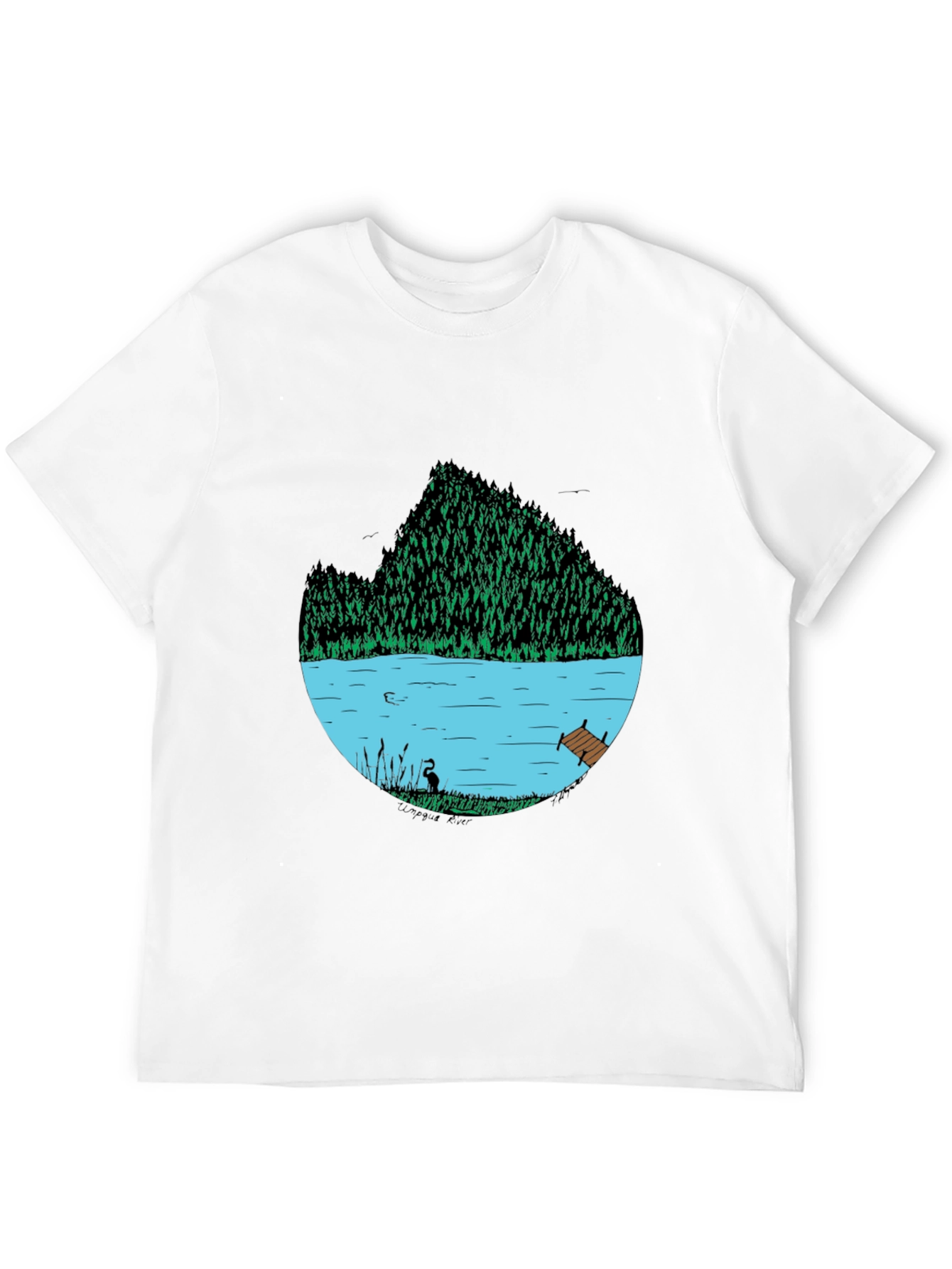 Nature Lake Graphic T-Shirt - Relaxed Fit