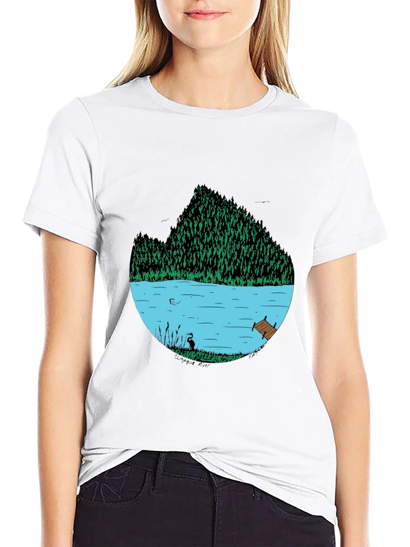 Nature Lake Graphic T-Shirt - Relaxed Fit