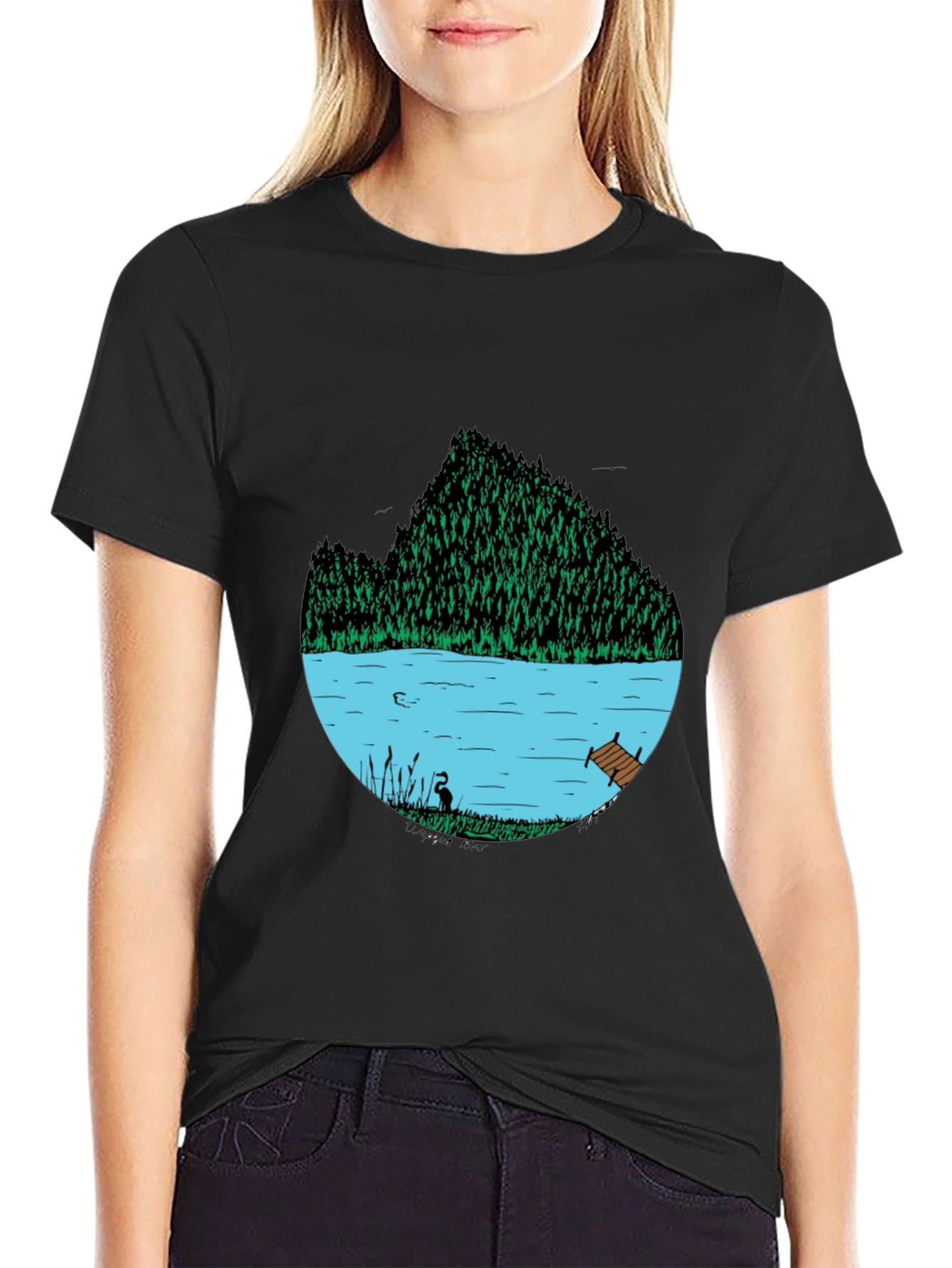 Nature Lake Graphic T-Shirt - Relaxed Fit