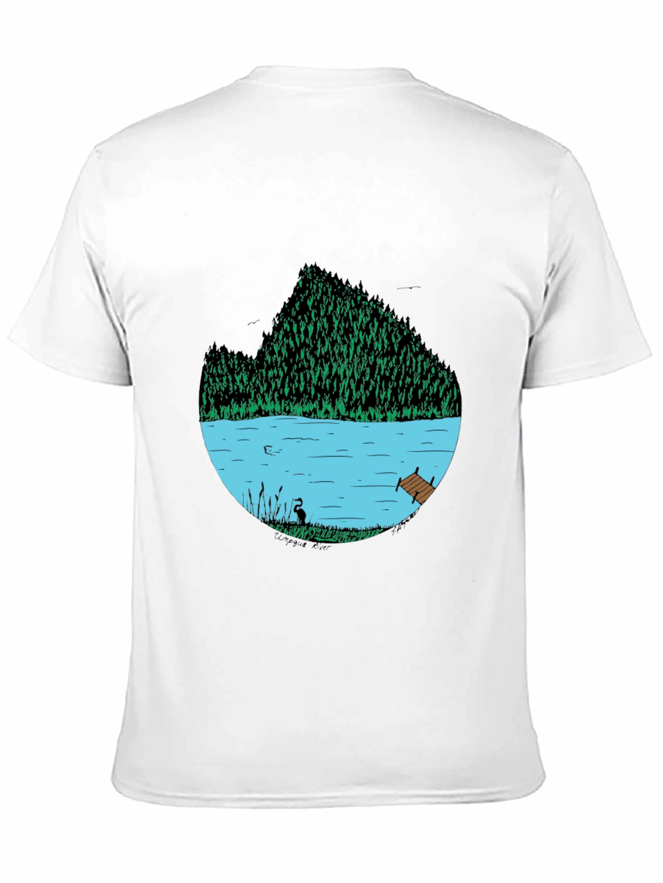 Nature Lake Graphic T-Shirt - Relaxed Fit