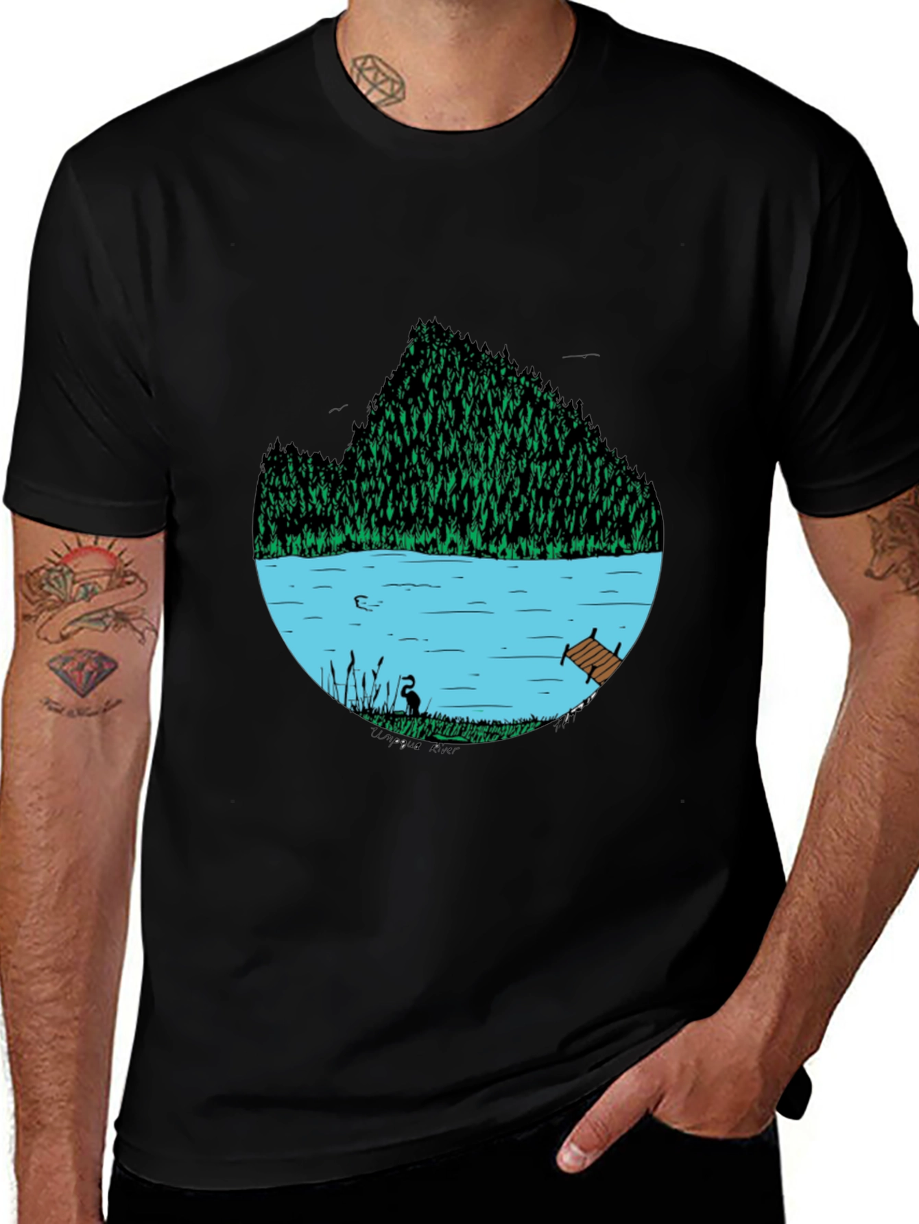 Nature Lake Graphic T-Shirt - Relaxed Fit