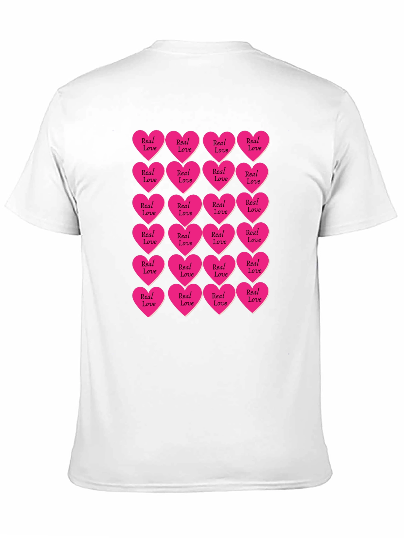 Real Love Hearts T-Shirt - Graphic Print Tee