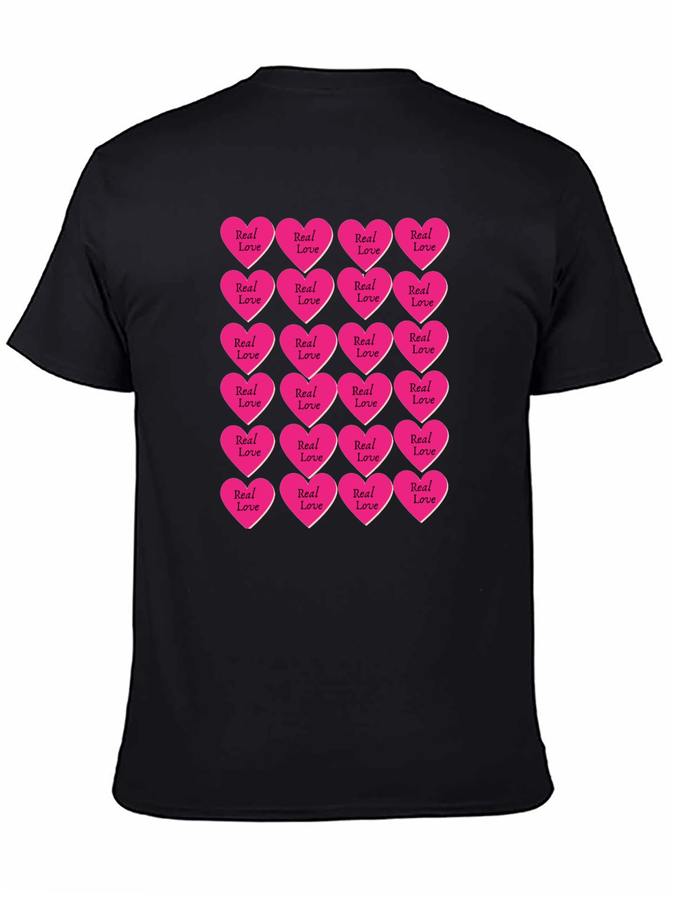 Real Love Hearts T-Shirt - Graphic Print Tee