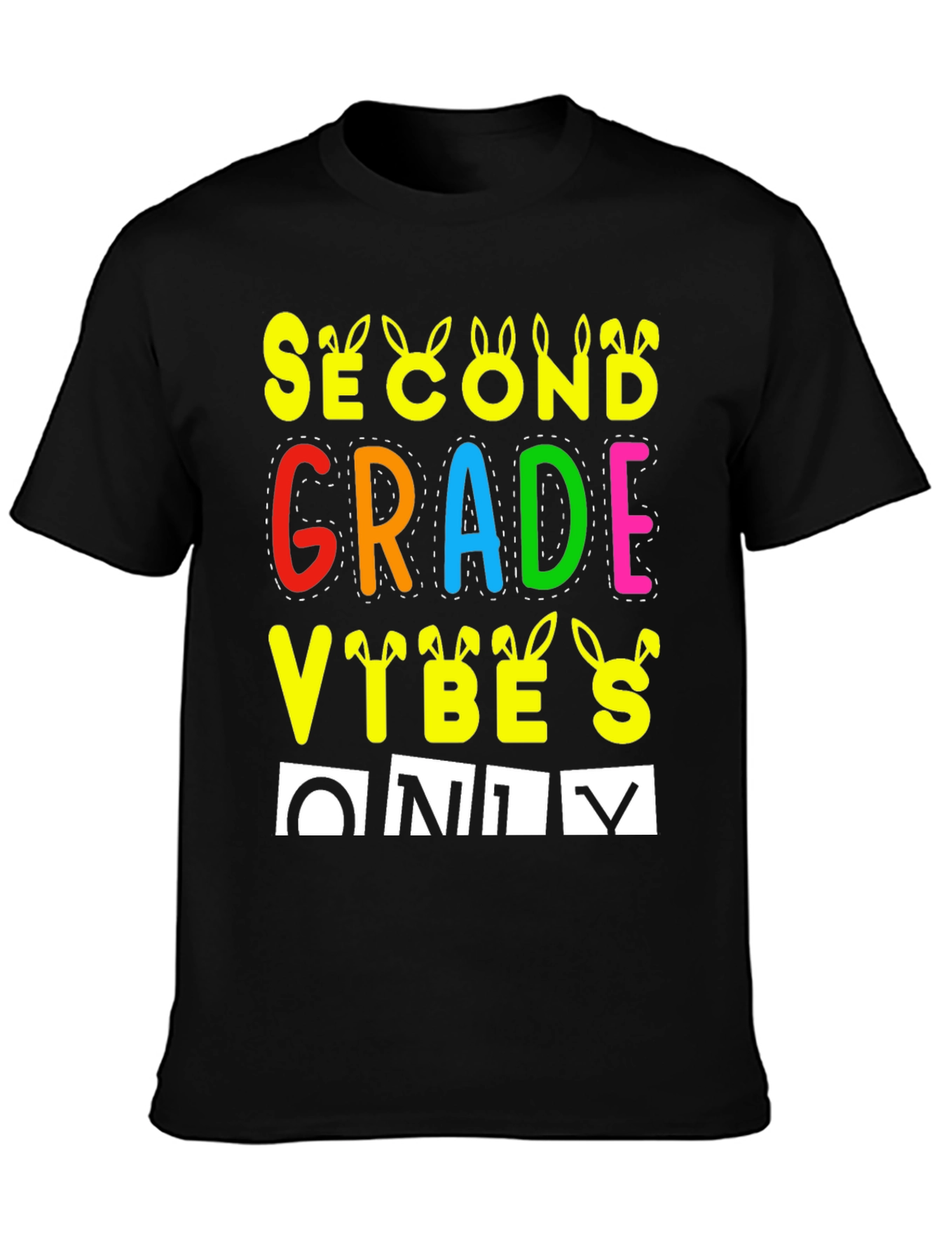 Second Grade Vibes Only Easter T-Shirt