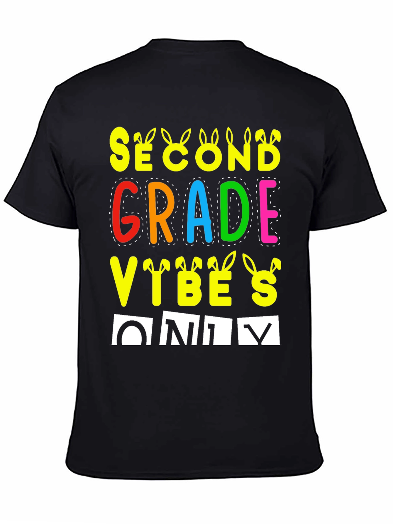 Second Grade Vibes Only Easter T-Shirt