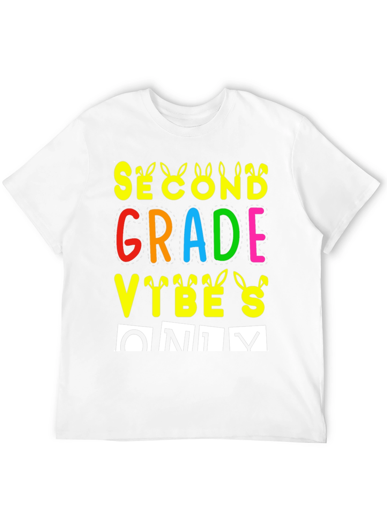 Second Grade Vibes Only Easter T-Shirt