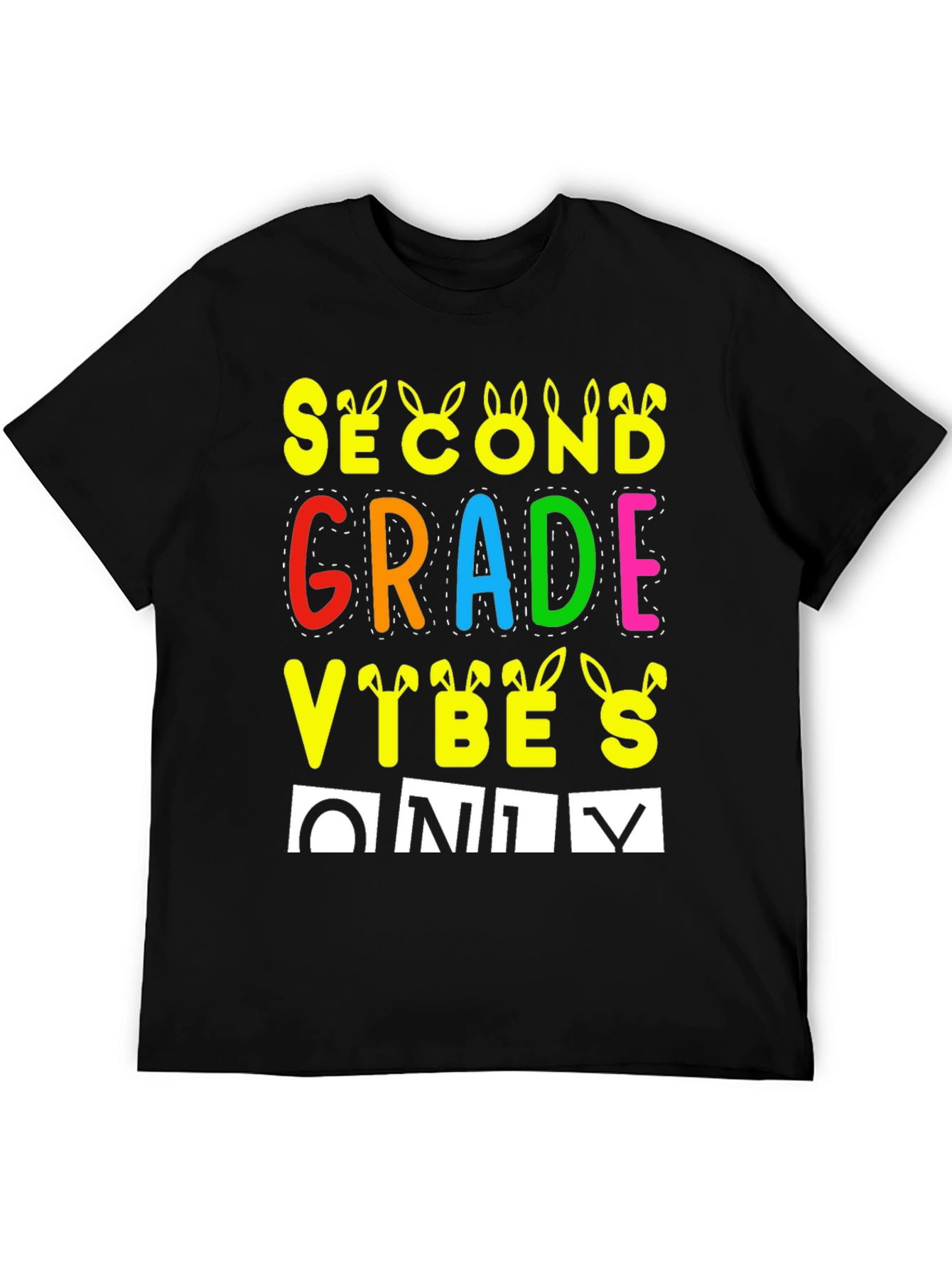 Second Grade Vibes Only Easter T-Shirt