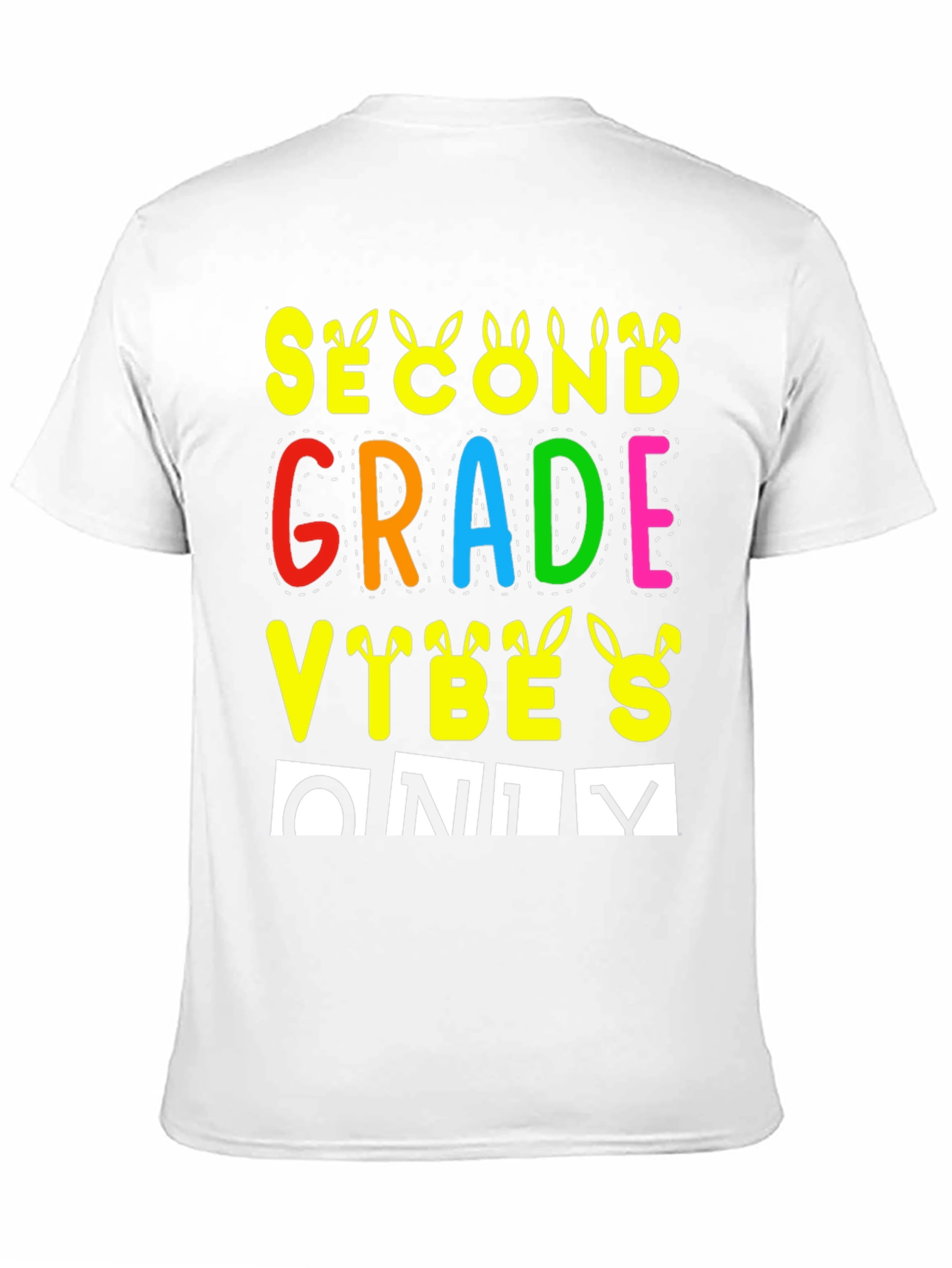 Second Grade Vibes Only Easter T-Shirt