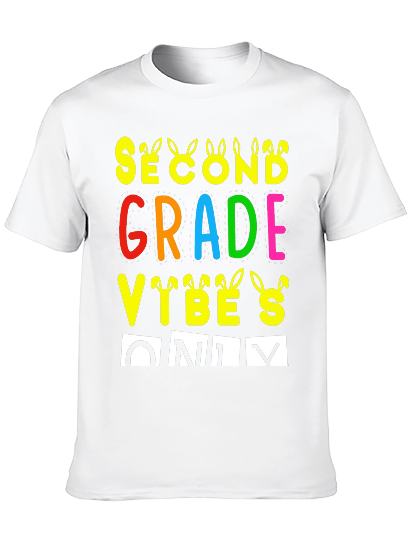 Second Grade Vibes Only Easter T-Shirt