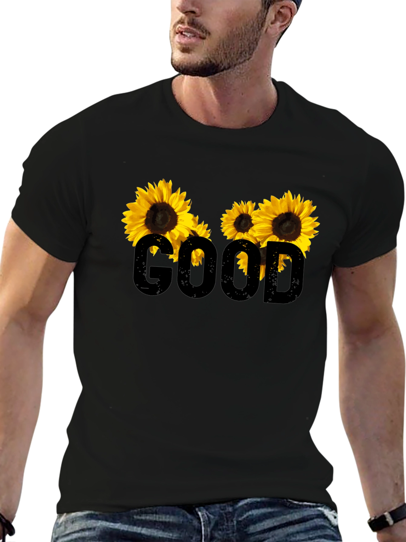 Good Sunflower Graphic Tee - Trendy Casual Style