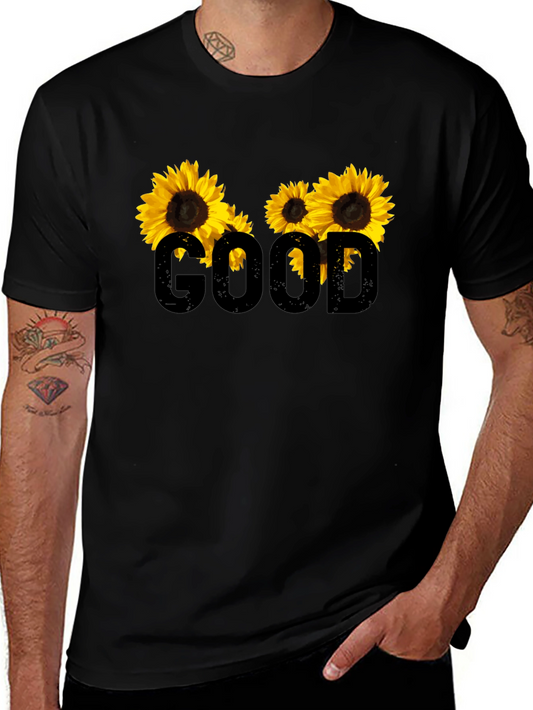 Good Sunflower Graphic Tee - Trendy Casual Style