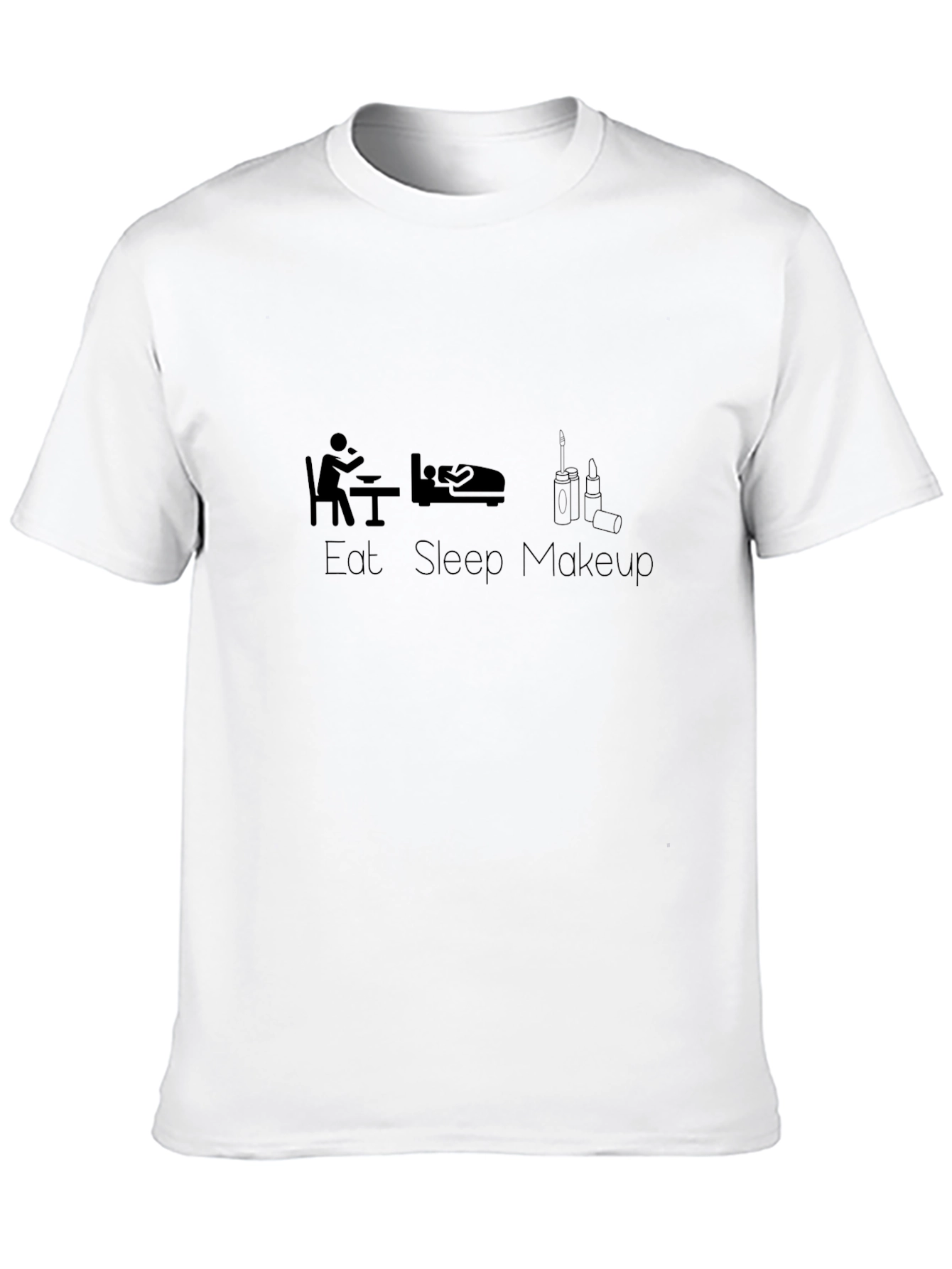Eat Sleep Makeup Black Graphic Tee