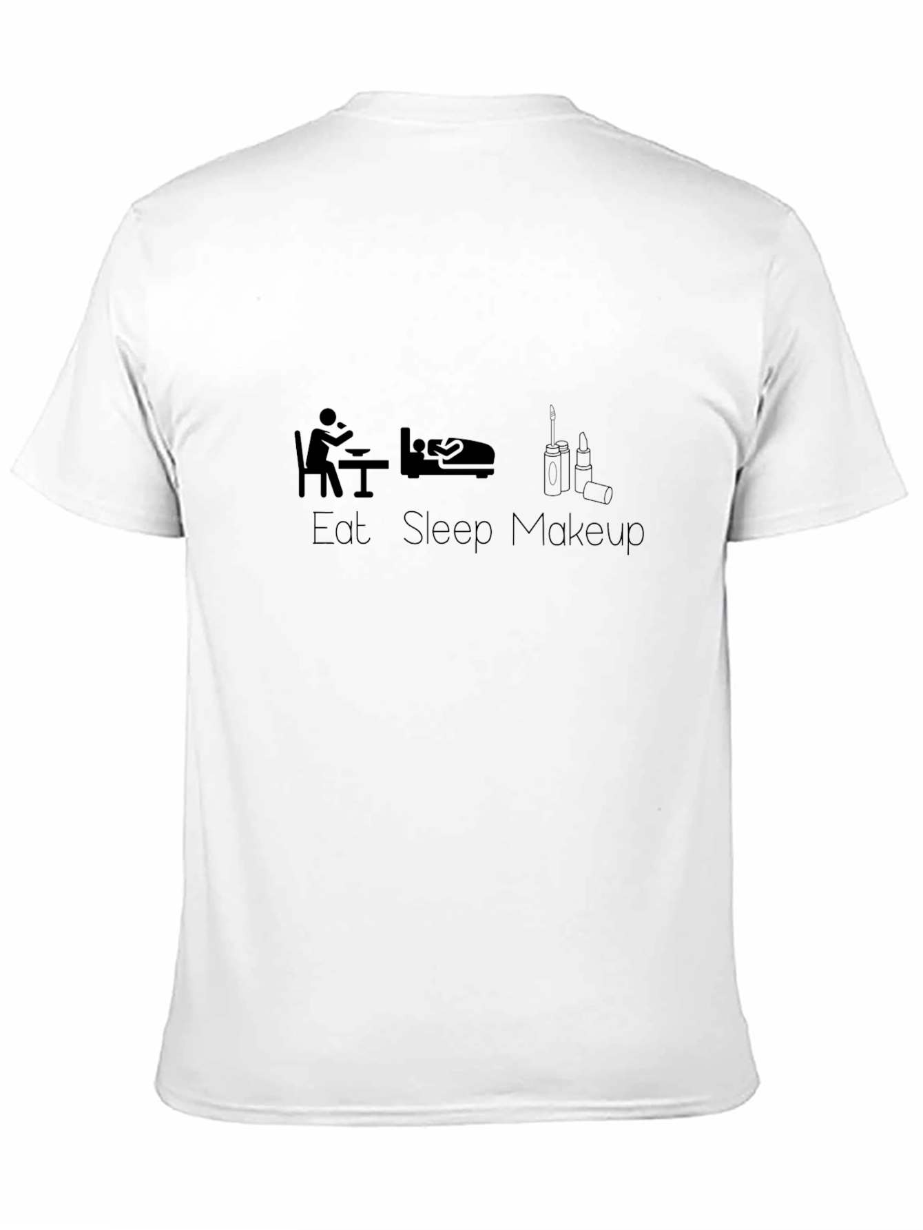 Eat Sleep Makeup Black Graphic Tee